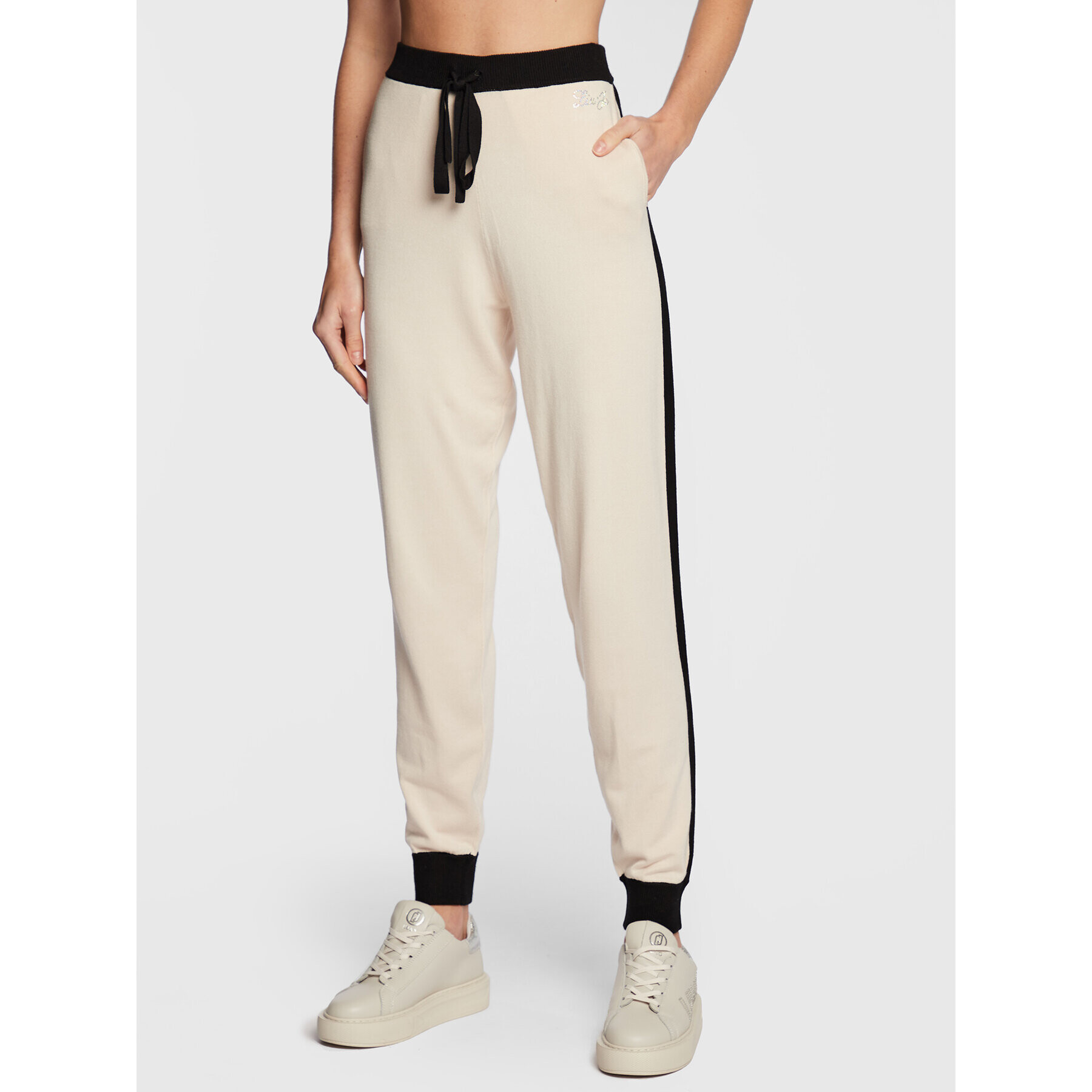 Liu Jo Pantaloni tricotați 5F2012 MA49I Bej Regular Fit - Pled.ro