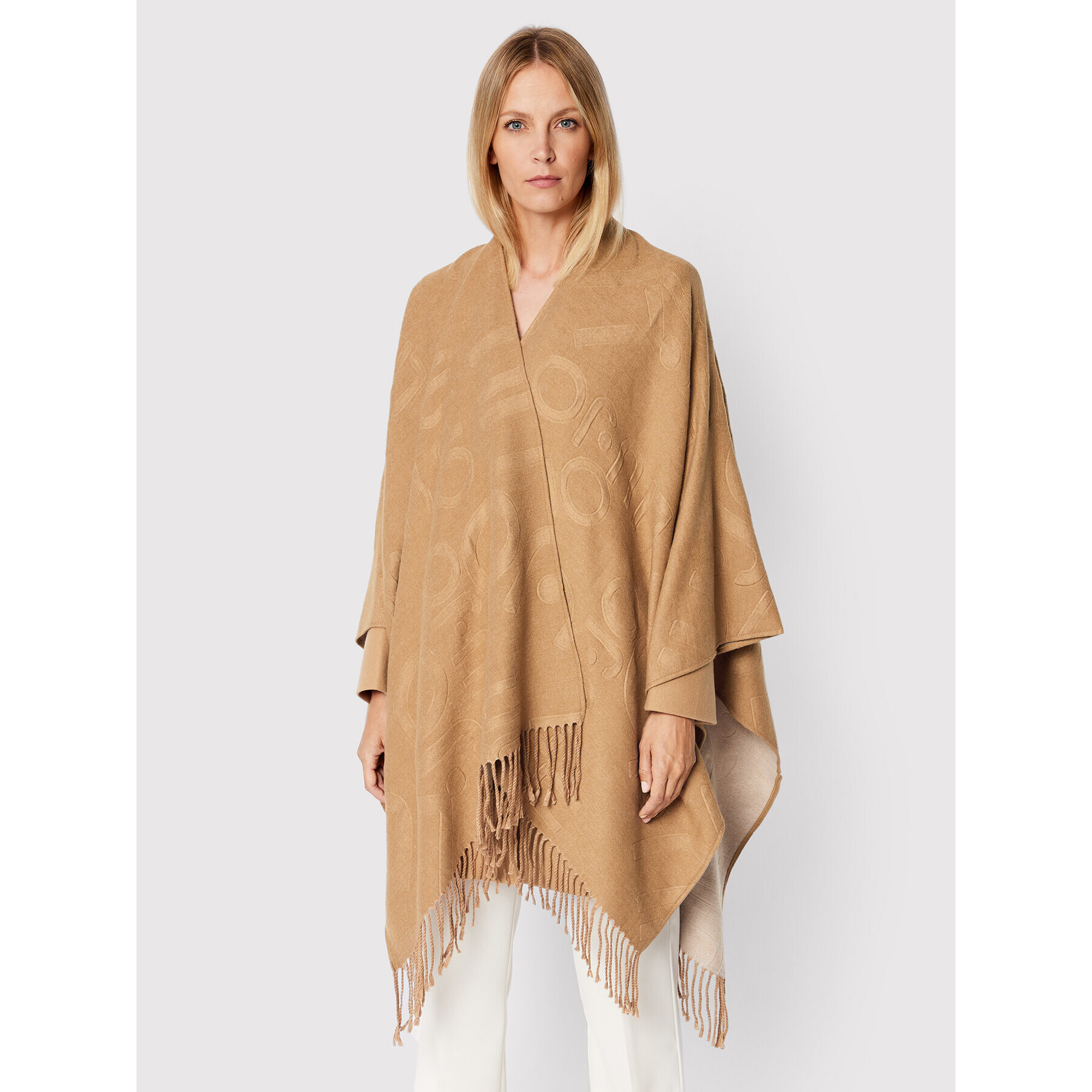 Liu Jo Poncho 2F2064 T0300 Maro Regular Fit - Pled.ro