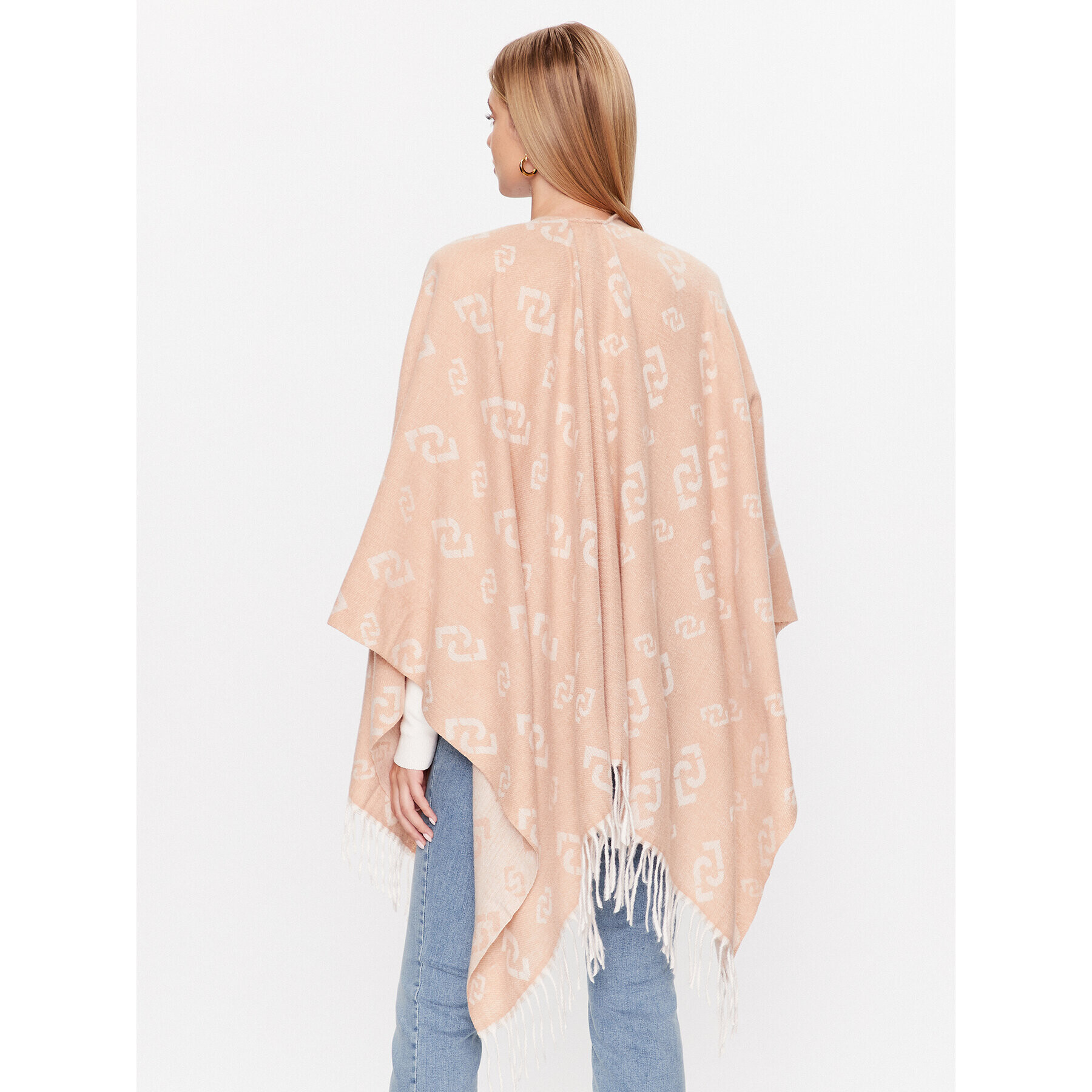 Liu Jo Poncho 2F3087 T0300 Bej Relaxed Fit - Pled.ro