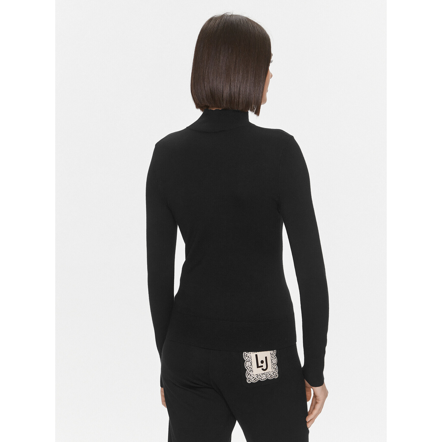 Liu Jo Pulover 5F3086 MS49I Negru Slim Fit - Pled.ro