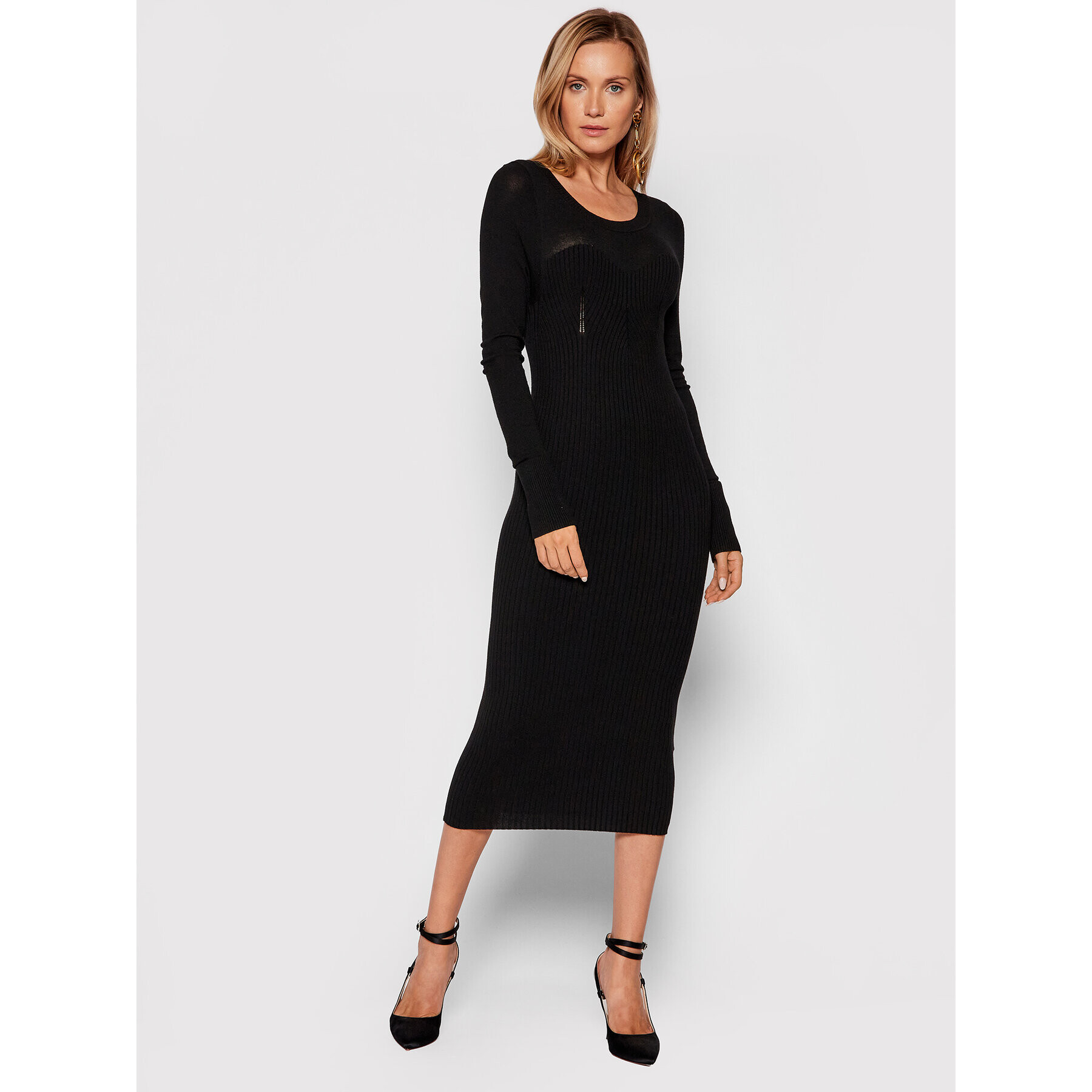 Liu Jo Rochie tricotată CF1287 MA99E Negru Slim Fit - Pled.ro