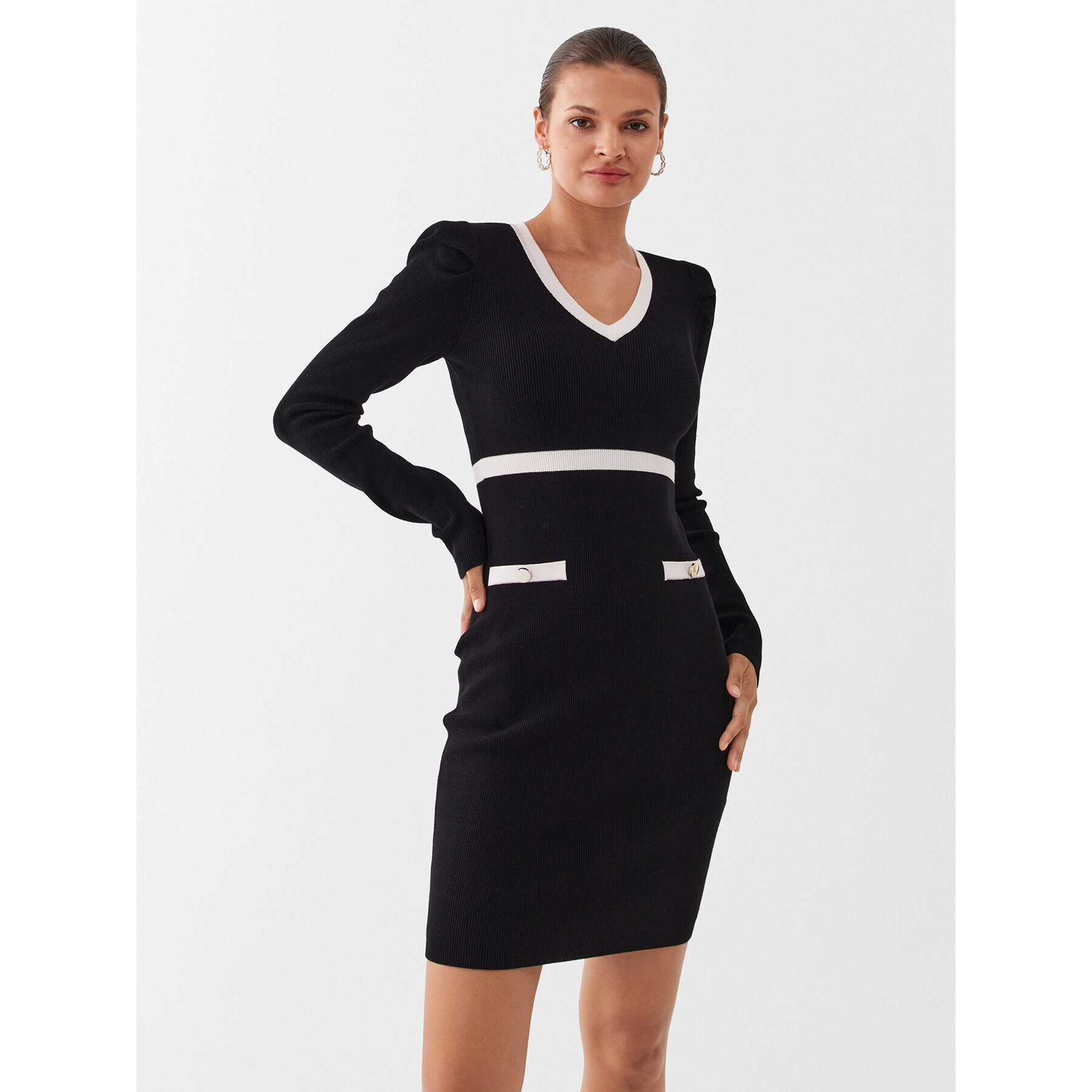 Liu Jo Rochie tricotată CF3013 MS99E Negru Slim Fit - Pled.ro