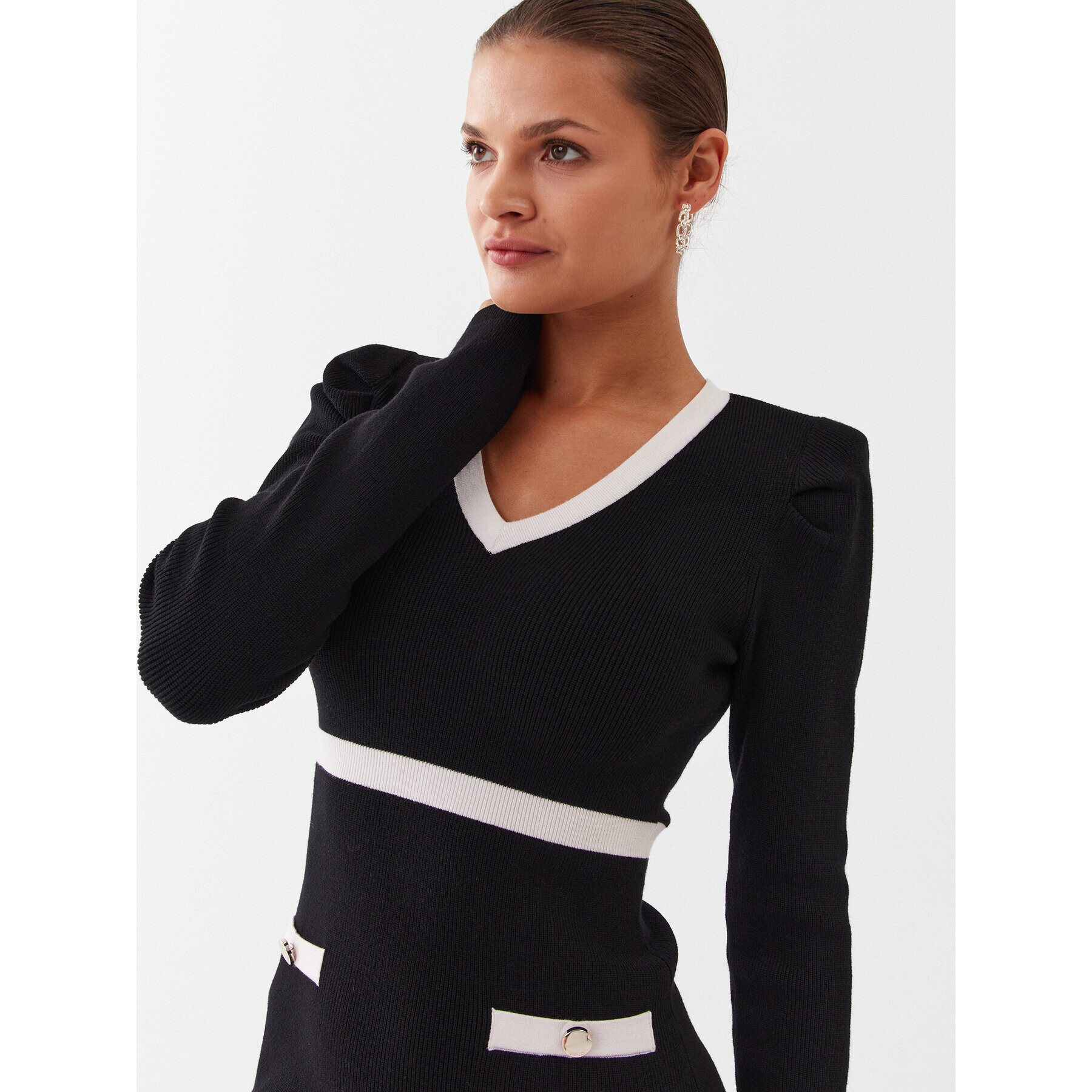 Liu Jo Rochie tricotată CF3013 MS99E Negru Slim Fit - Pled.ro