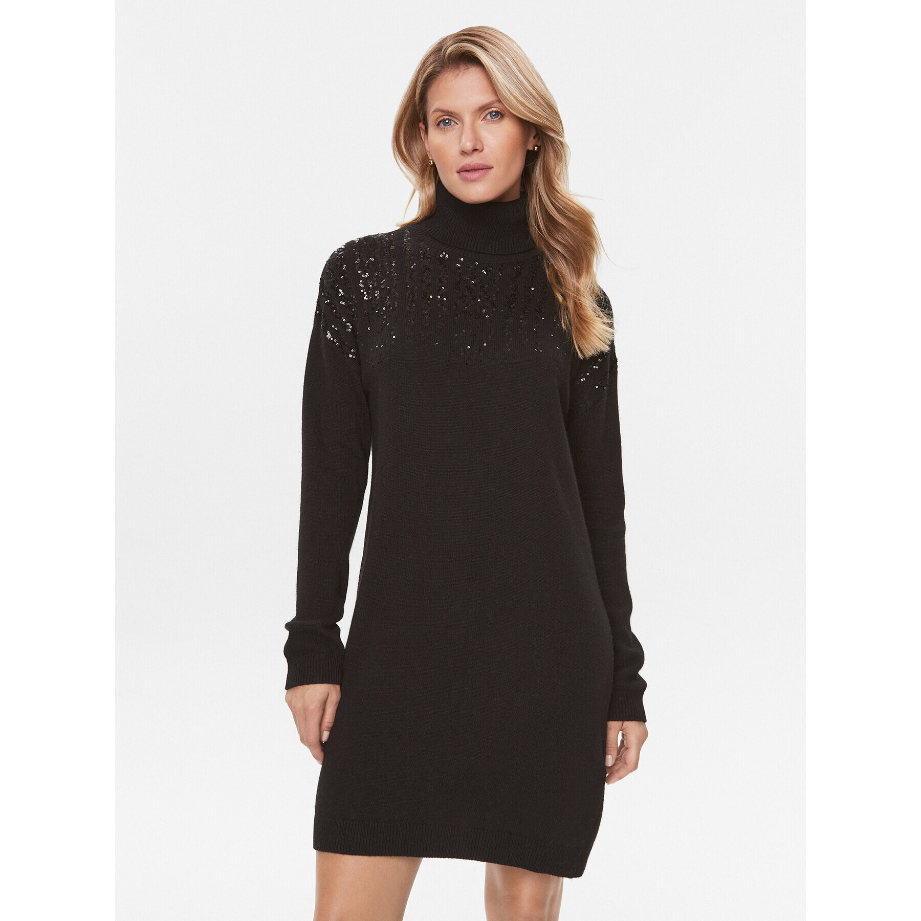 Liu Jo Rochie tricotată MF3077 MS16G Negru Relaxed Fit - Pled.ro