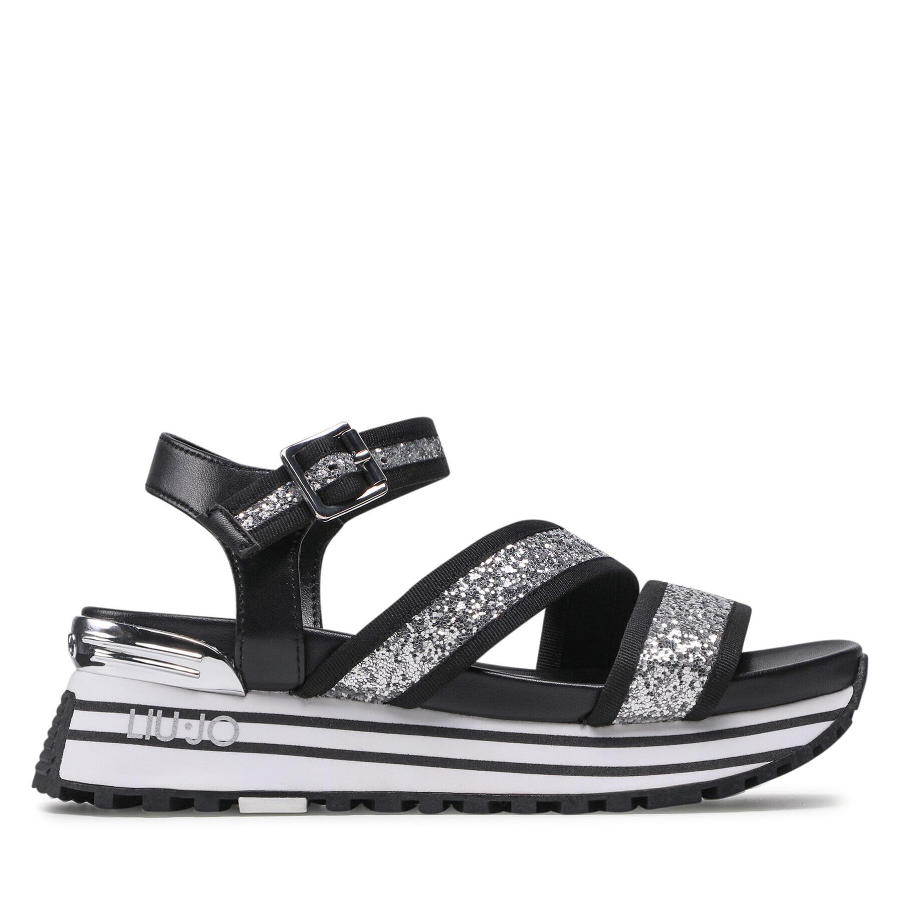 Liu Jo Sandale Maxi Wonder Sandal 15 BA2147 TX053 Negru - Pled.ro