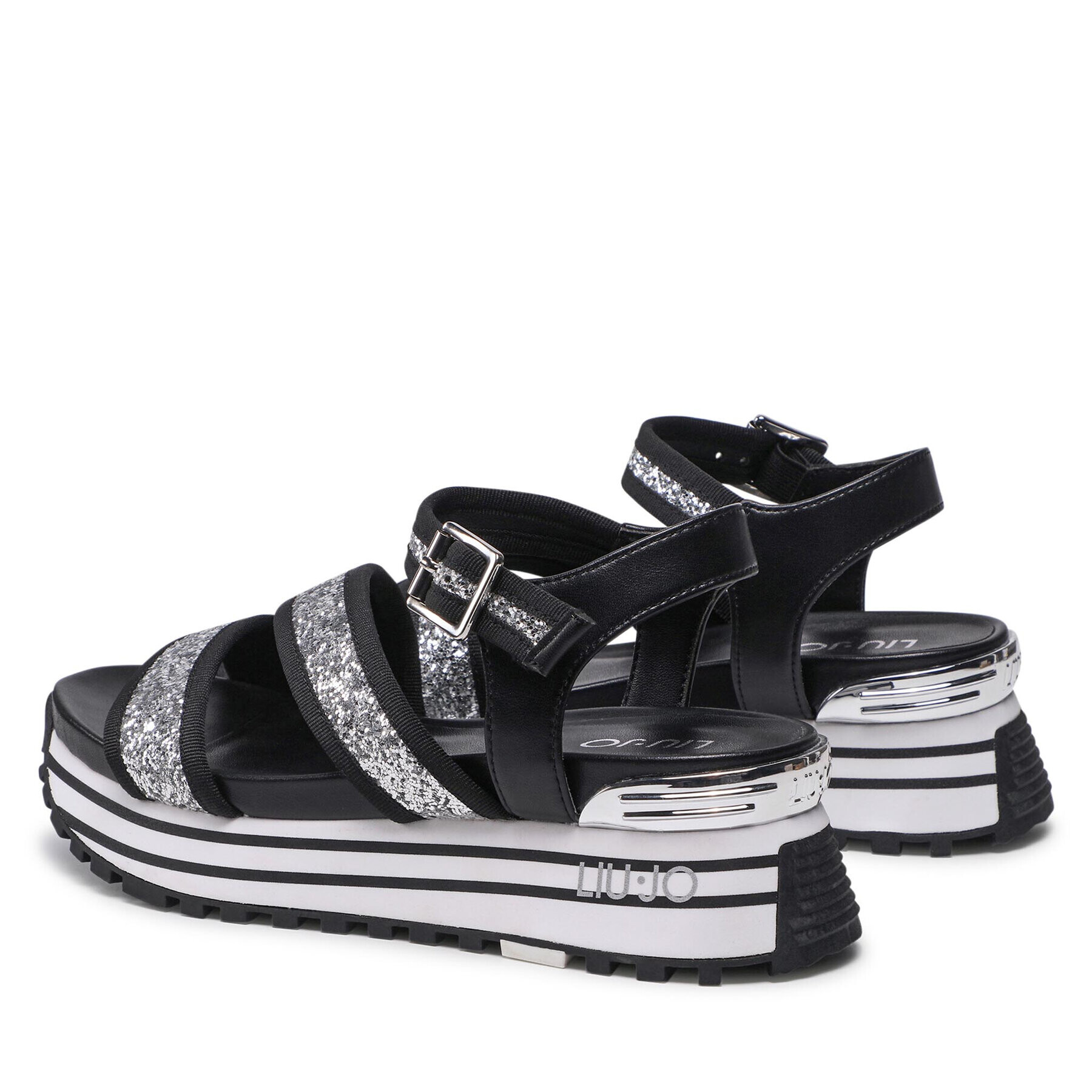 Liu Jo Sandale Maxi Wonder Sandal 15 BA2147 TX053 Negru - Pled.ro