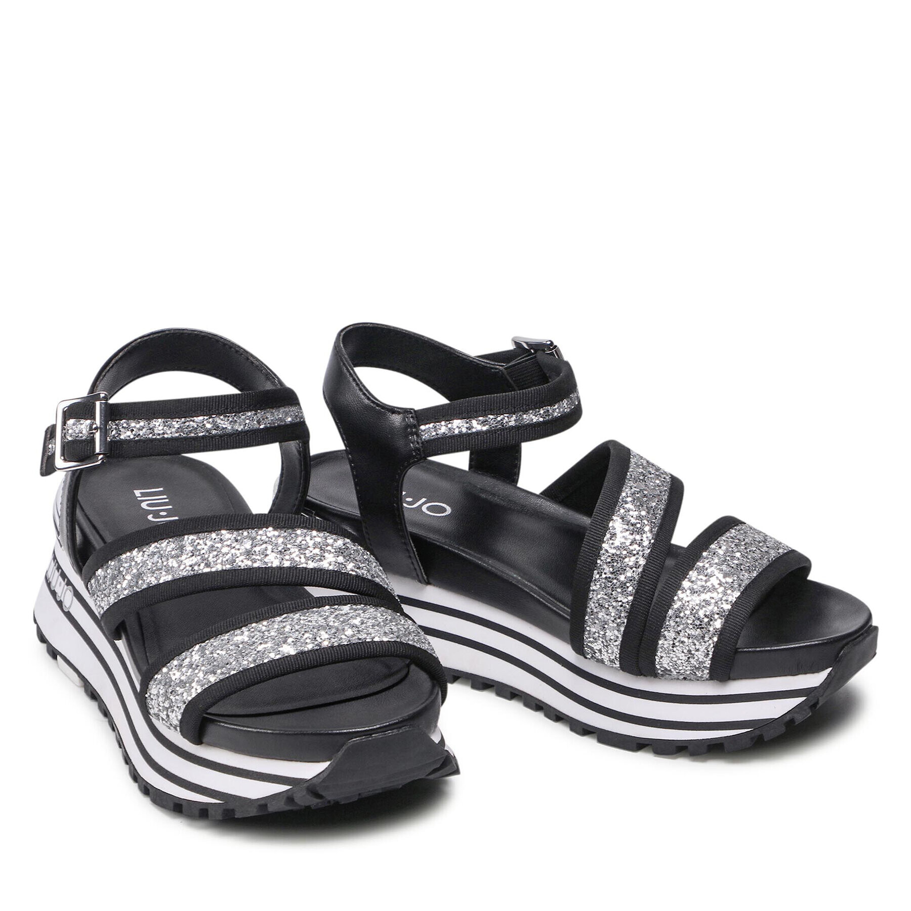 Liu Jo Sandale Maxi Wonder Sandal 15 BA2147 TX053 Negru - Pled.ro