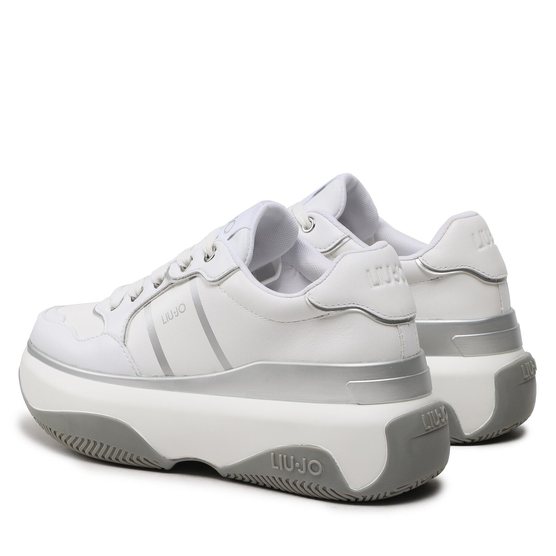 Liu Jo Sneakers June 02 BF2141 P0102 Alb - Pled.ro