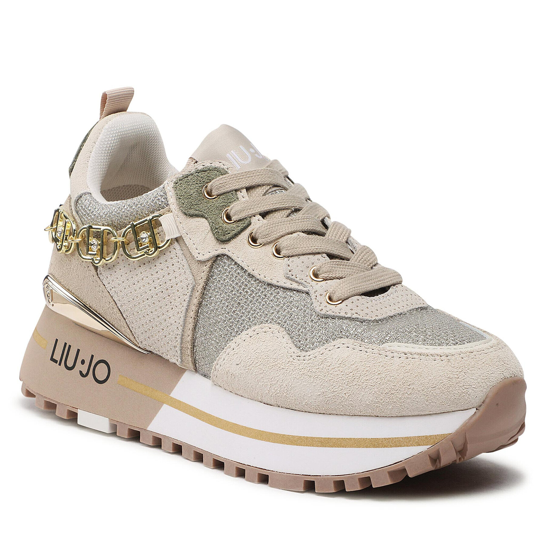 Liu Jo Sneakers Maxi Wonder 01 BF2095 PX239 Bej - Pled.ro