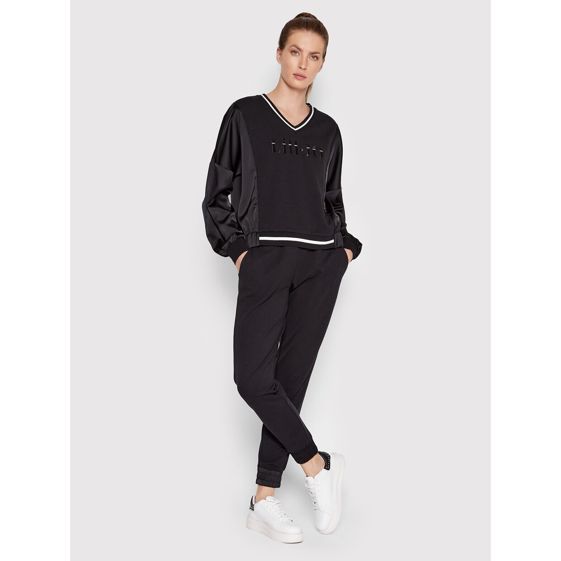 Liu Jo Sport Bluză TA2076 J6144 Negru Regular Fit - Pled.ro