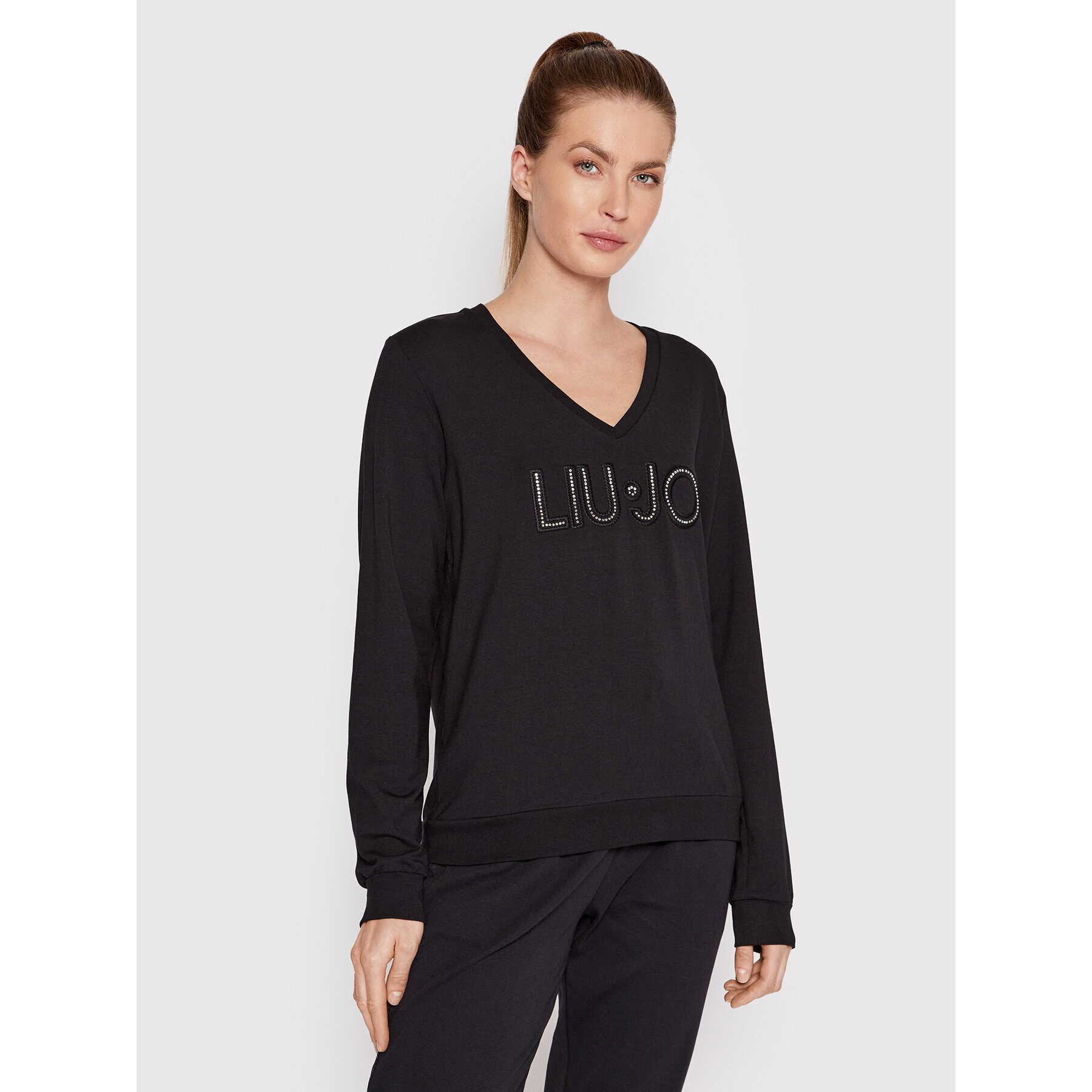 Liu Jo Sport Bluză TA2181 F0831 Negru Regular Fit - Pled.ro