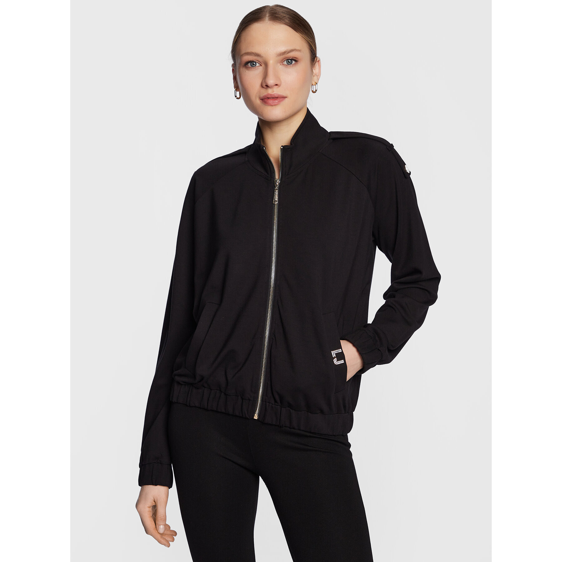 Liu Jo Sport Bluză TA3075 J6182 Negru Regular Fit - Pled.ro