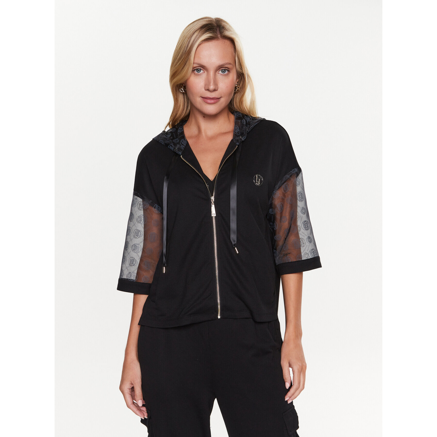 Liu Jo Sport Bluză TA3228 J6595 Negru Relaxed Fit - Pled.ro