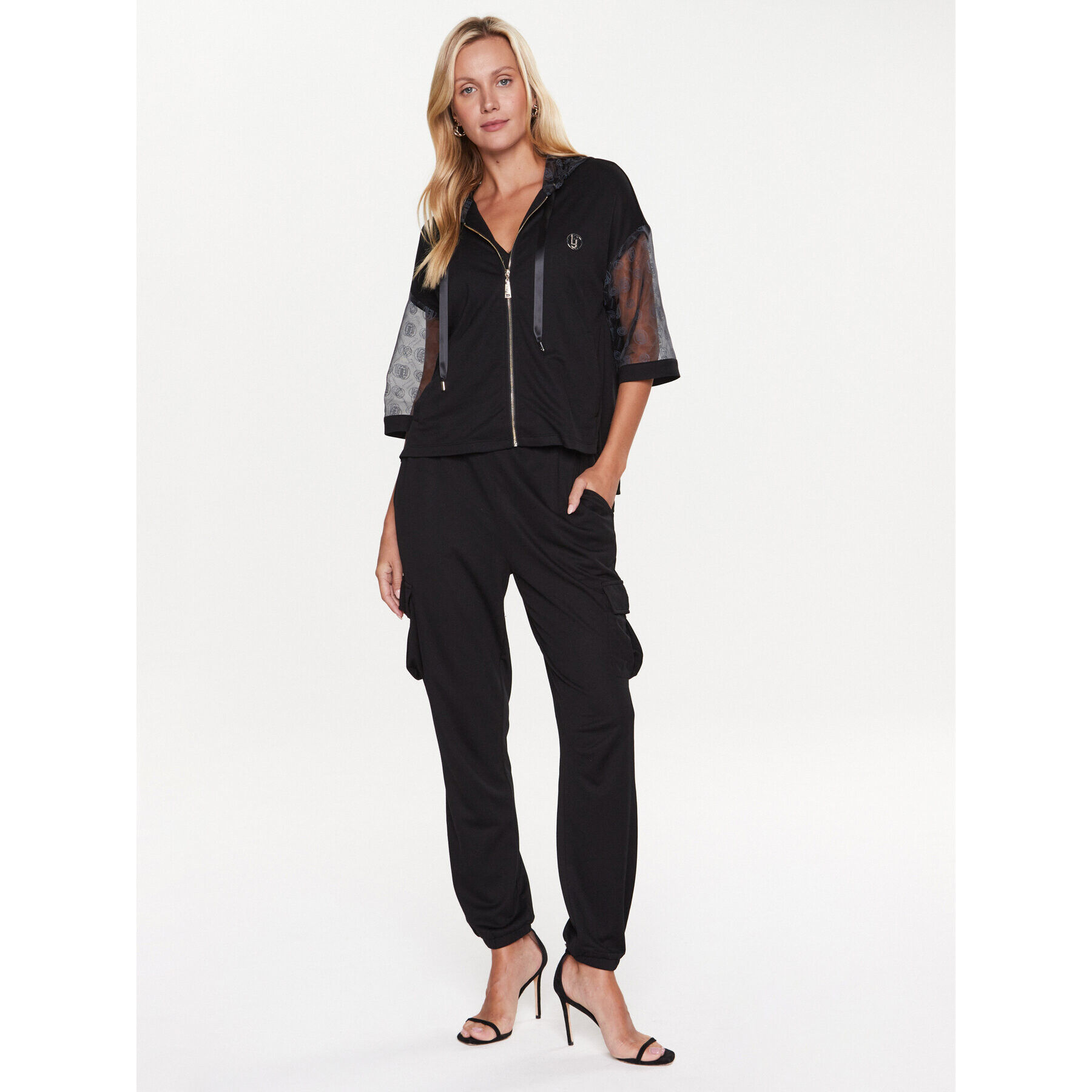 Liu Jo Sport Bluză TA3228 J6595 Negru Relaxed Fit - Pled.ro