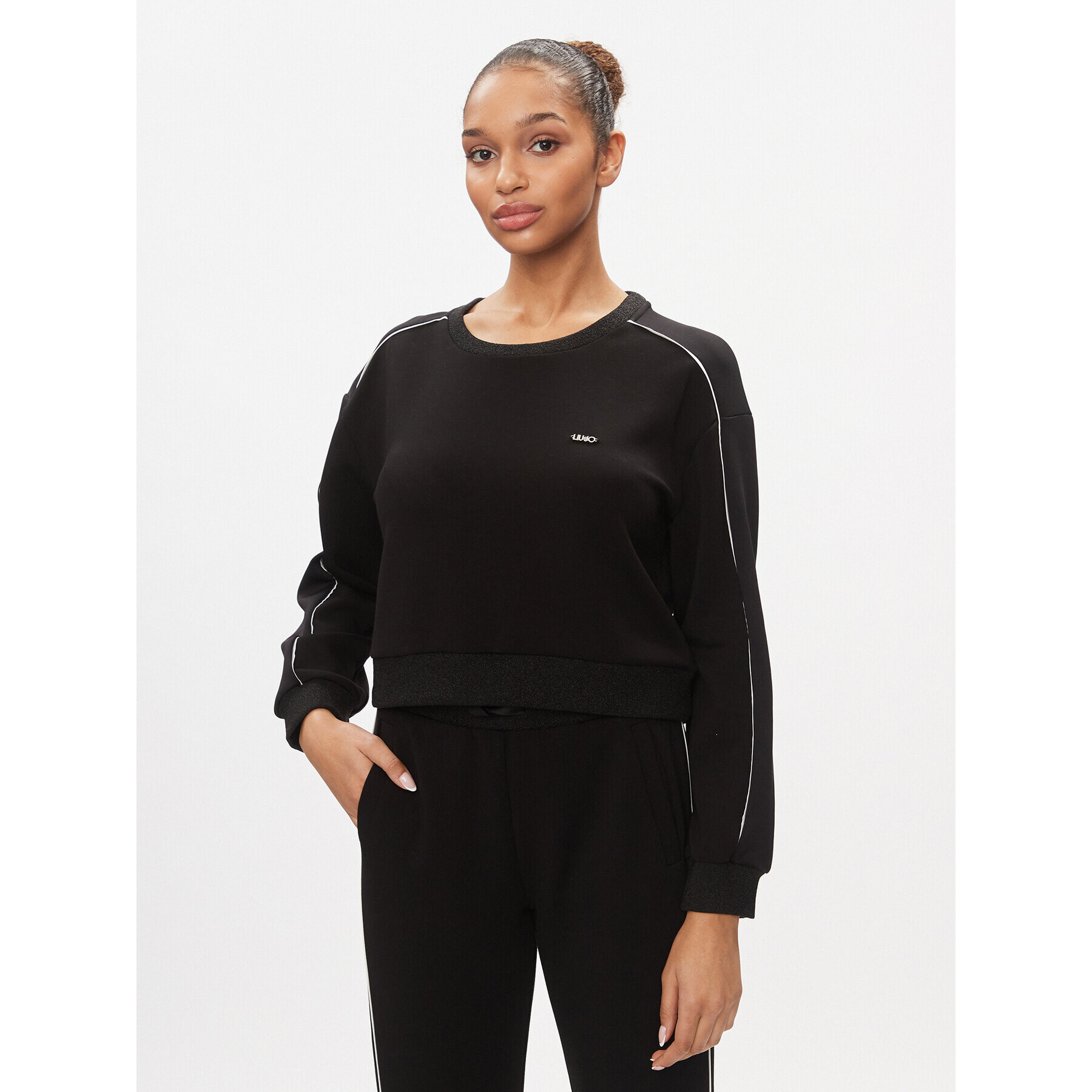 Liu Jo Sport Bluză TA4025 J4616 Negru Regular Fit - Pled.ro