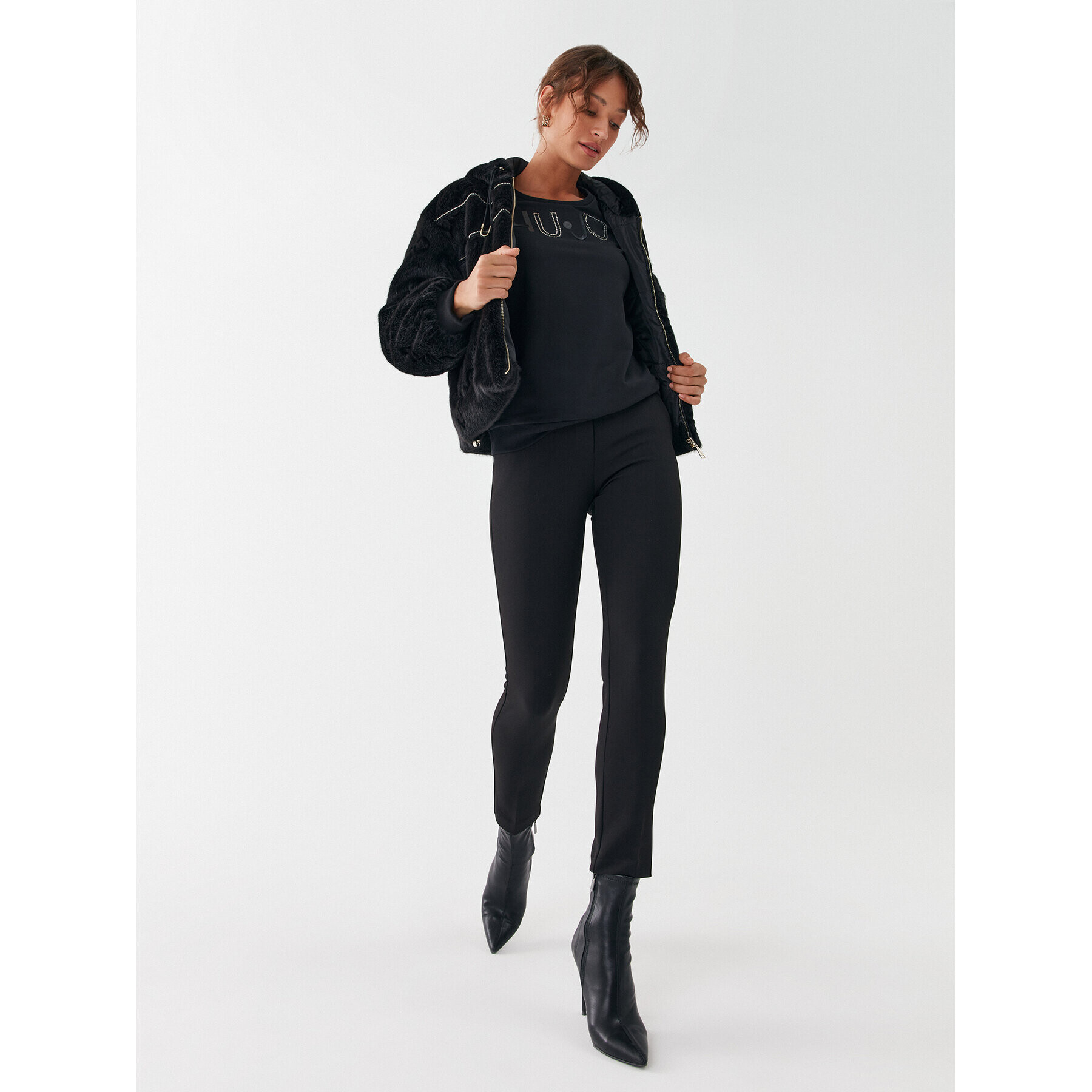 Liu Jo Sport Bluză TF3080 F0702 Negru Regular Fit - Pled.ro