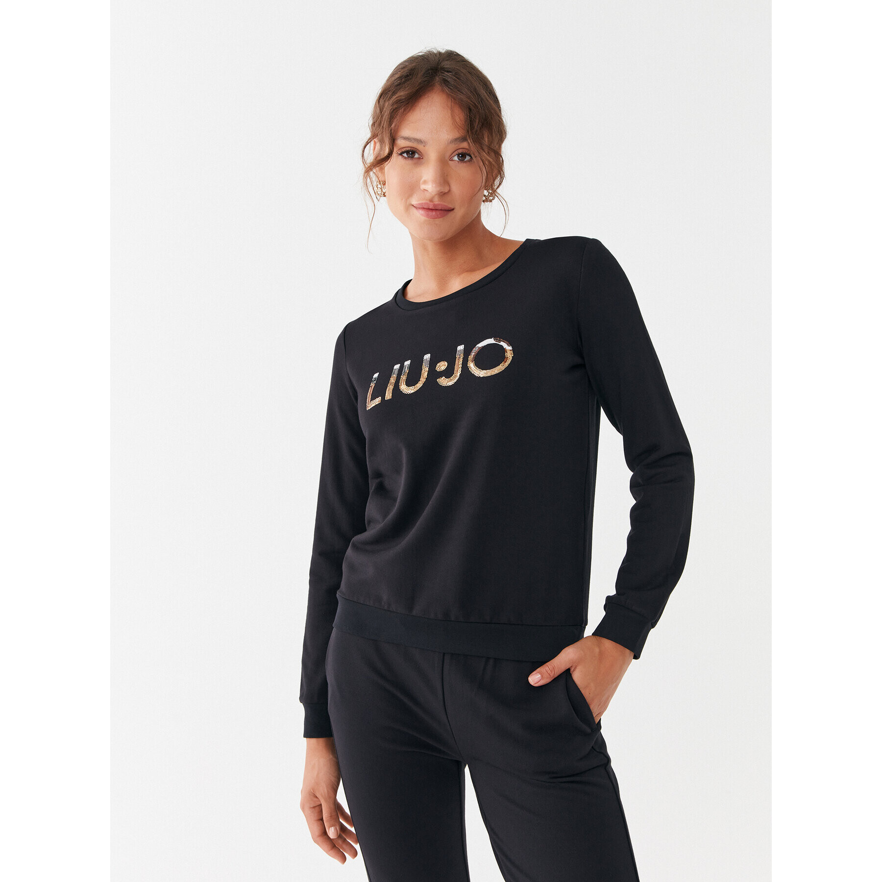 Liu Jo Sport Bluză TF3288 FS576 Negru Regular Fit - Pled.ro