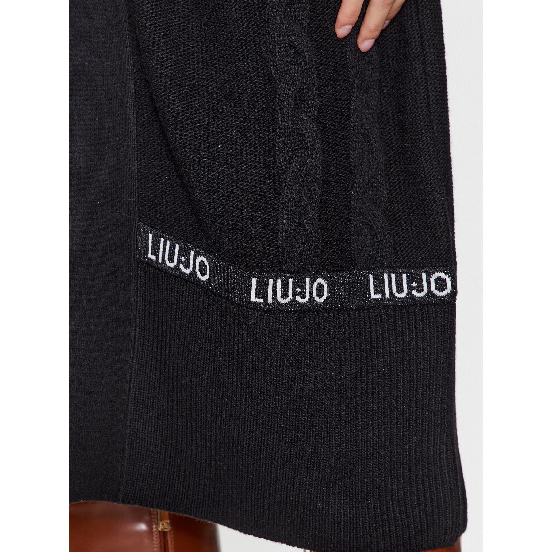 Liu Jo Sport Cardigan TF3053 MA55L Negru Regular Fit - Pled.ro