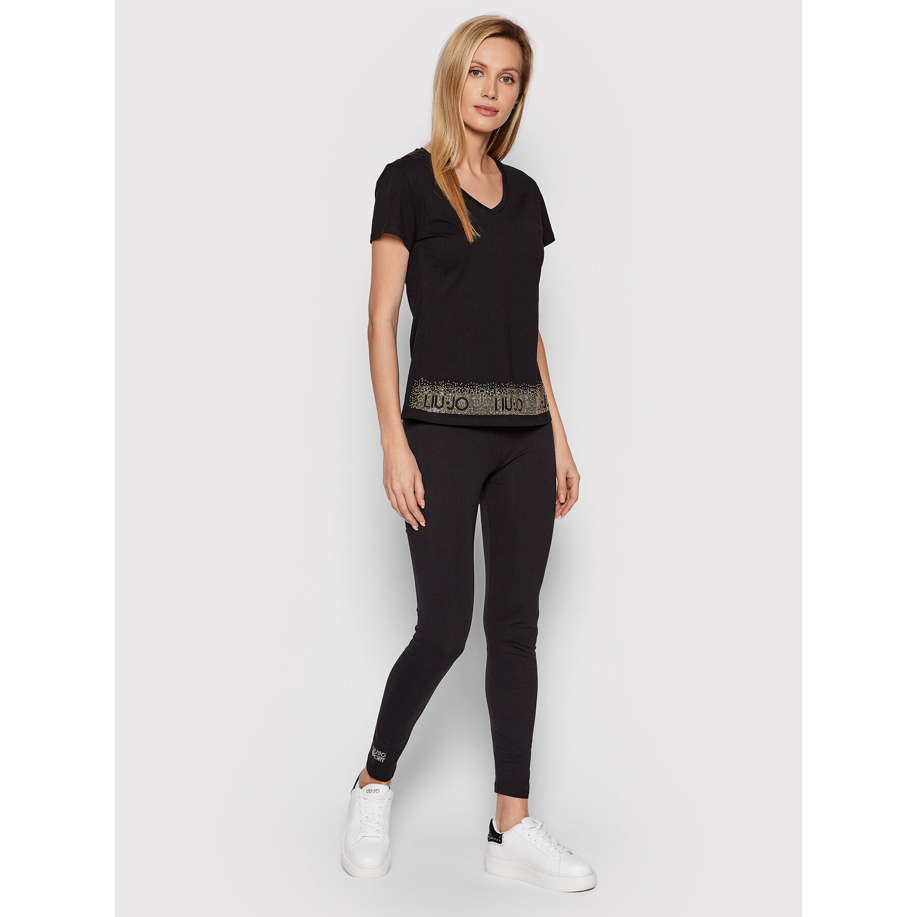 Liu Jo Sport Colanți TA2084 J5003 Negru Slim Fit - Pled.ro