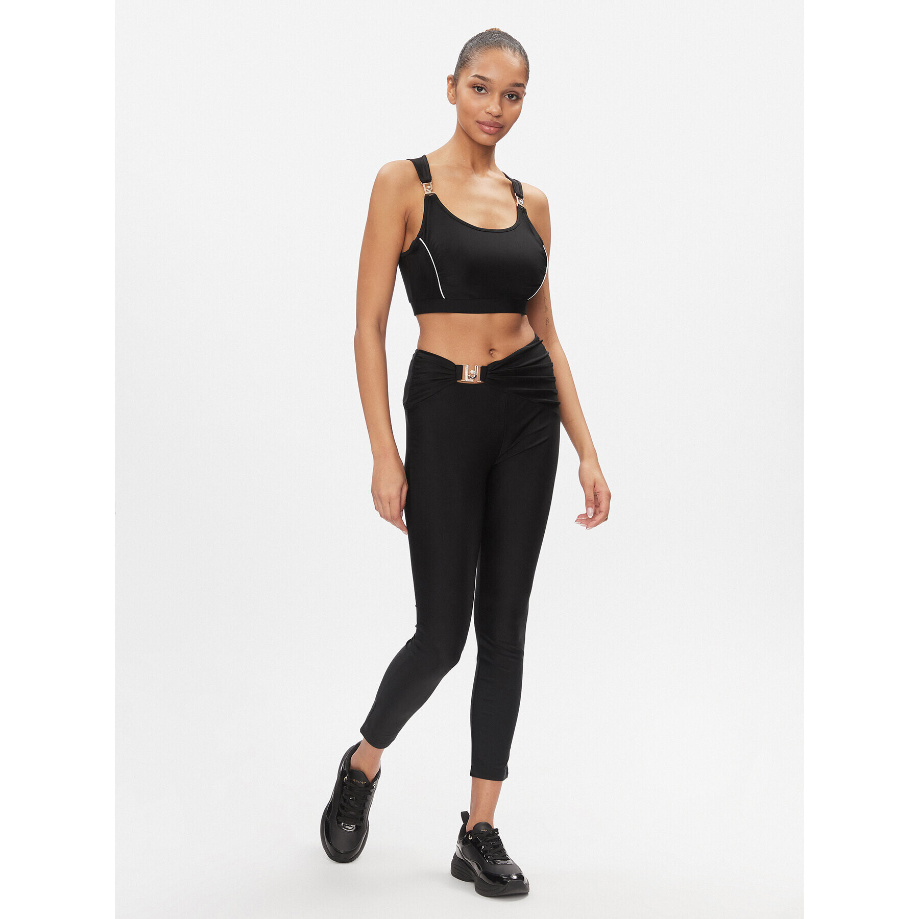 Liu Jo Sport Colanți TA4004 J7912 Negru Slim Fit - Pled.ro