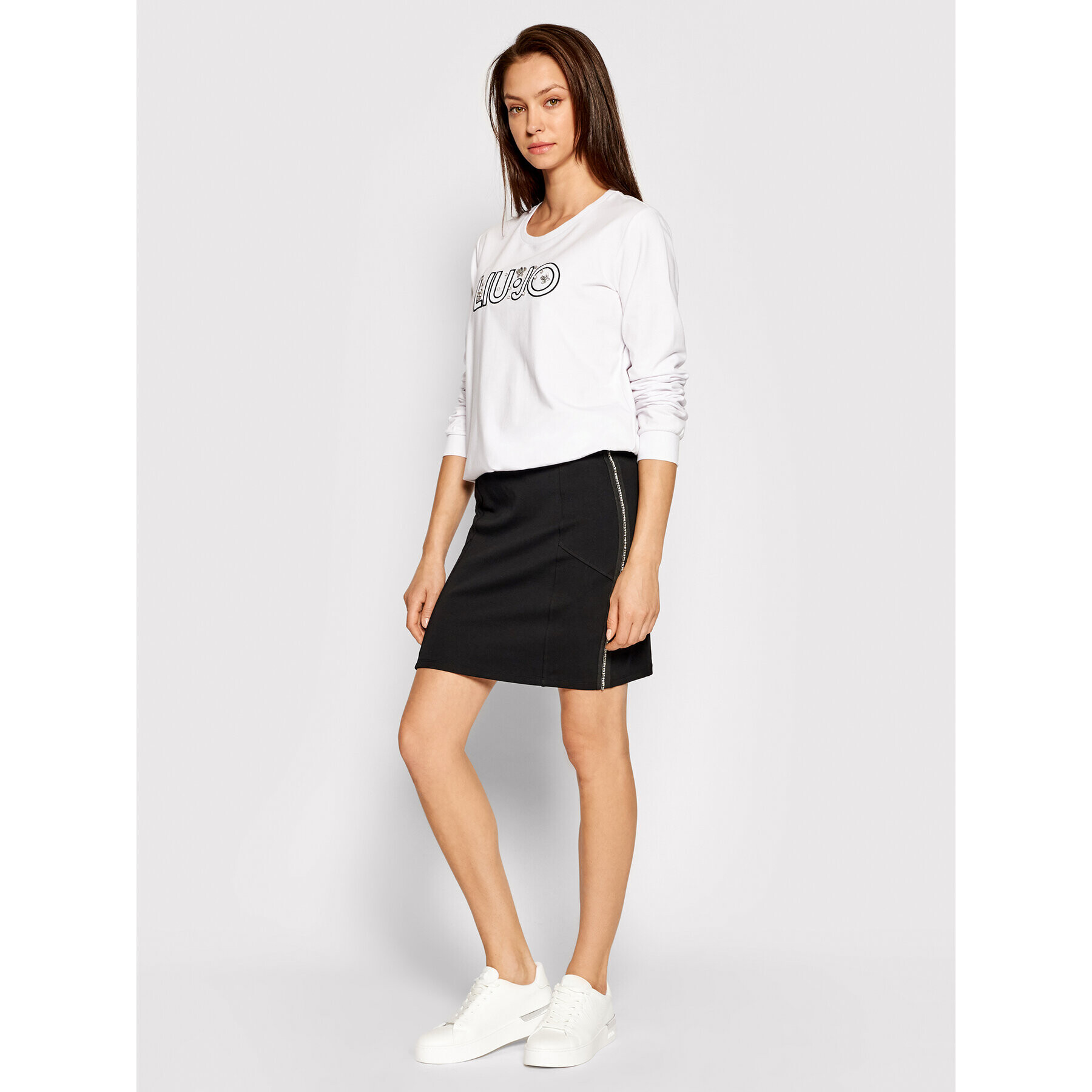 Liu Jo Sport Fustă mini TA1130 J6144 Negru Regular Fit - Pled.ro