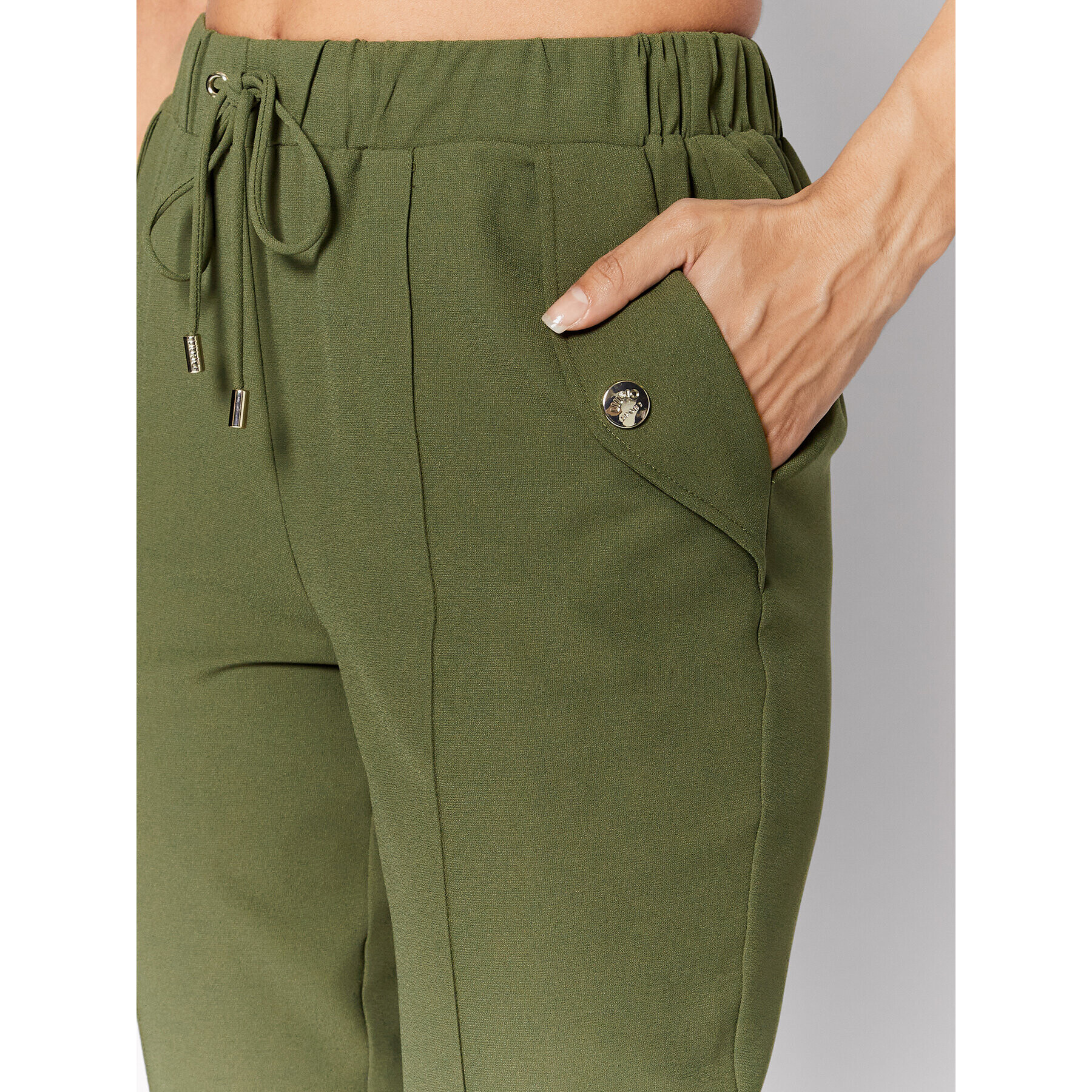 Liu Jo Sport Pantaloni din material TA2093 T8423 Verde Regular Fit - Pled.ro