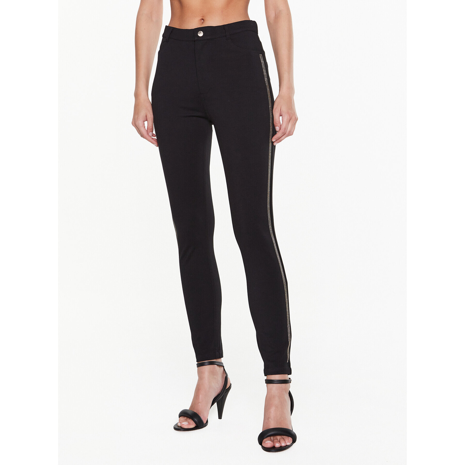 Liu Jo Sport Pantaloni din material TA3155 J6182 Negru Slim Fit - Pled.ro