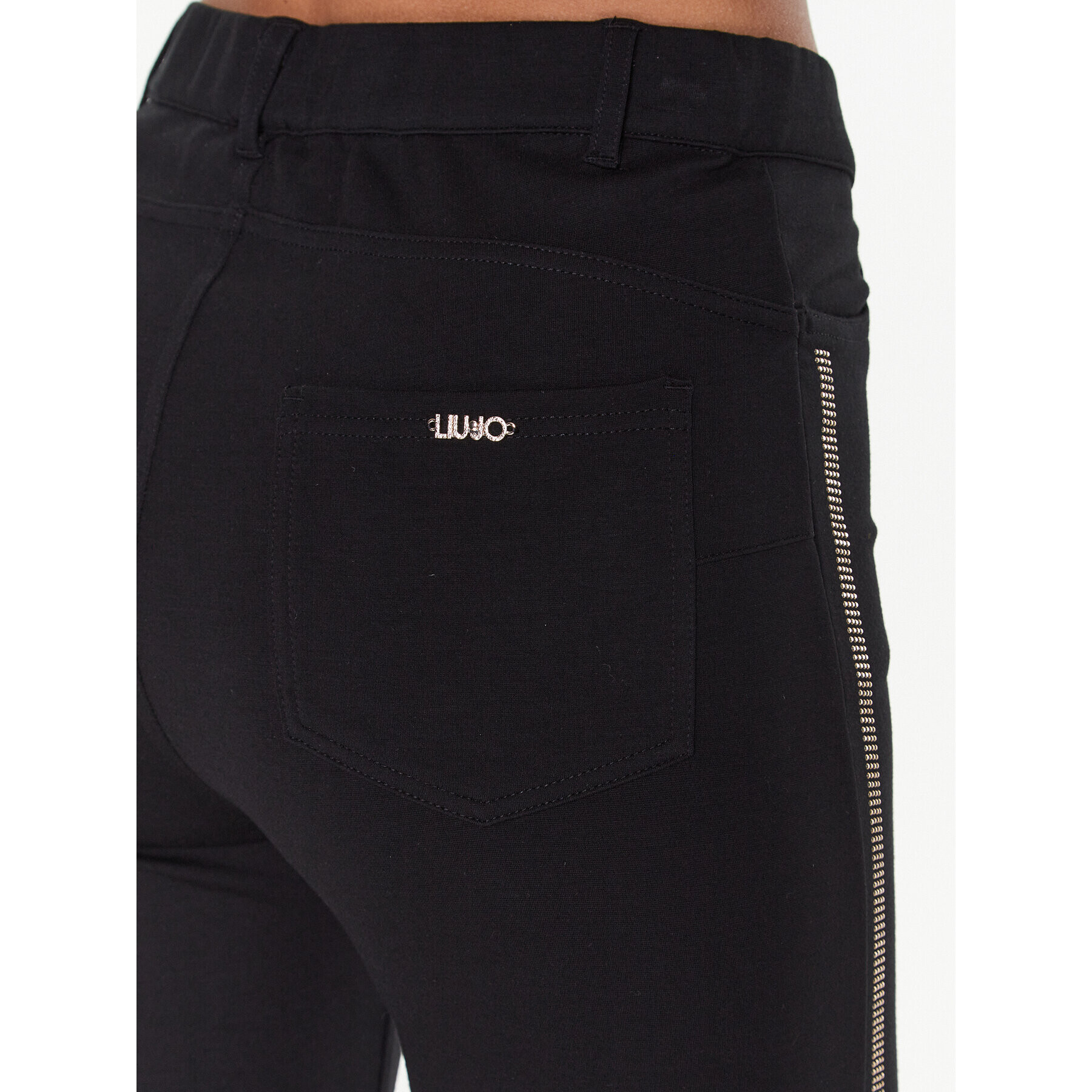 Liu Jo Sport Pantaloni din material TA3155 J6182 Negru Slim Fit - Pled.ro