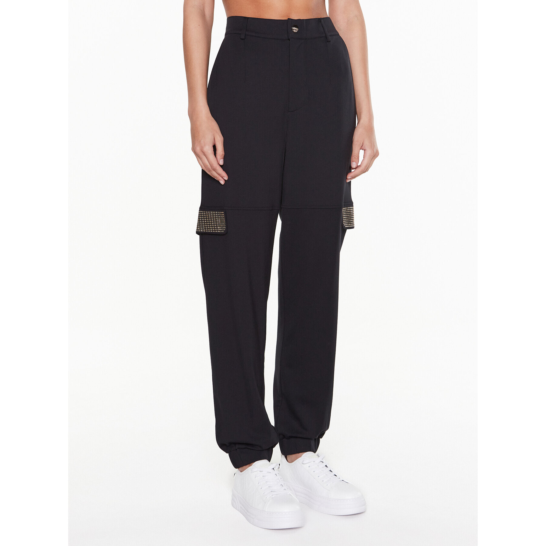 Liu Jo Sport Pantaloni din material TA3156 J5942 Negru Regular Fit - Pled.ro