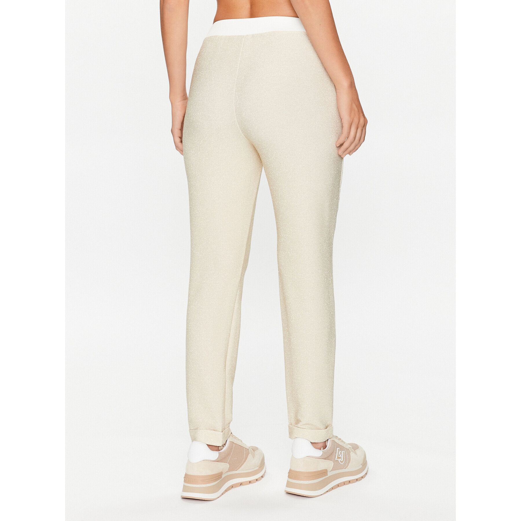 Liu Jo Sport Pantaloni din material TF3077 J4537 Auriu Relaxed Fit - Pled.ro