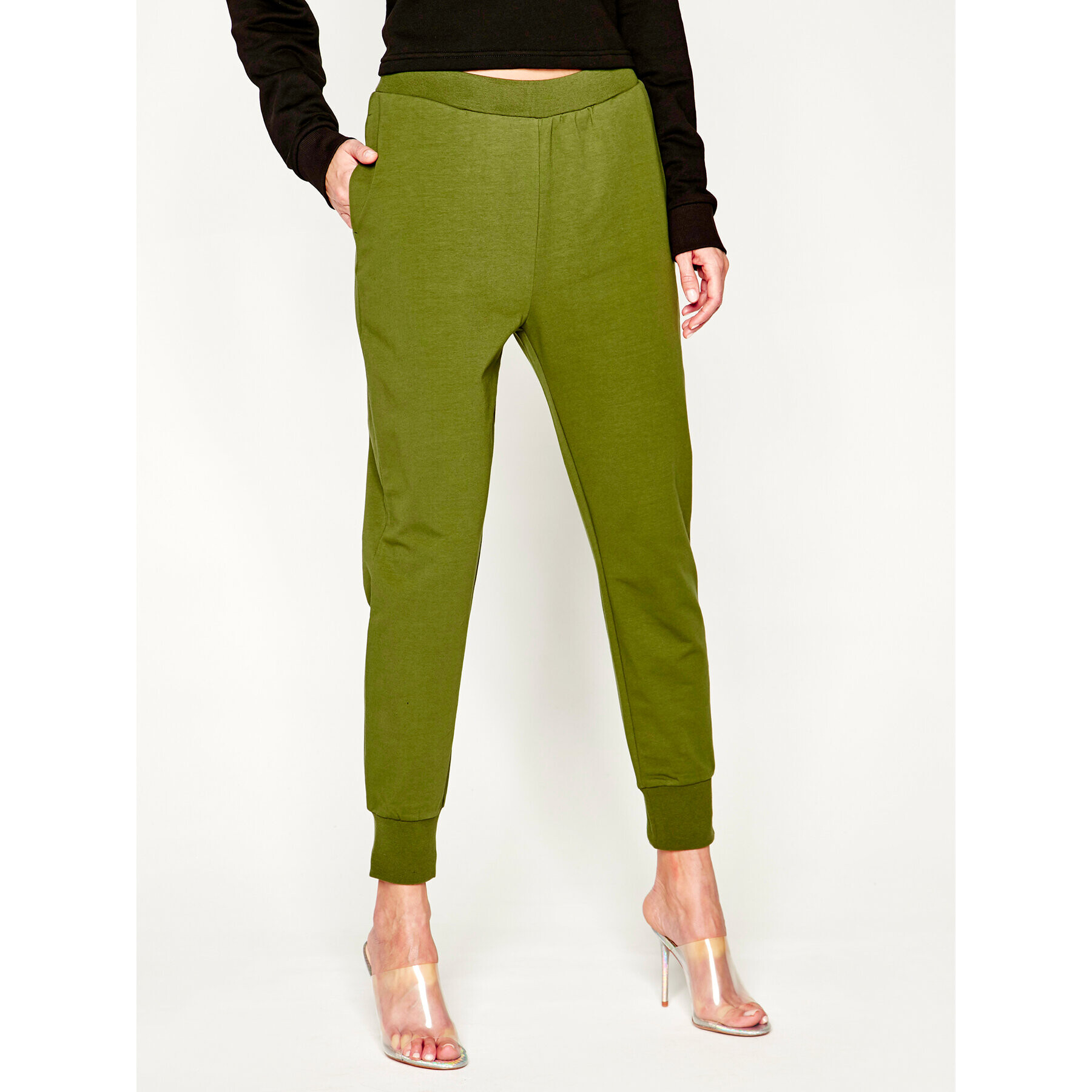 Liu Jo Sport Pantaloni trening TA0008 F0766 Verde Regular Fit - Pled.ro