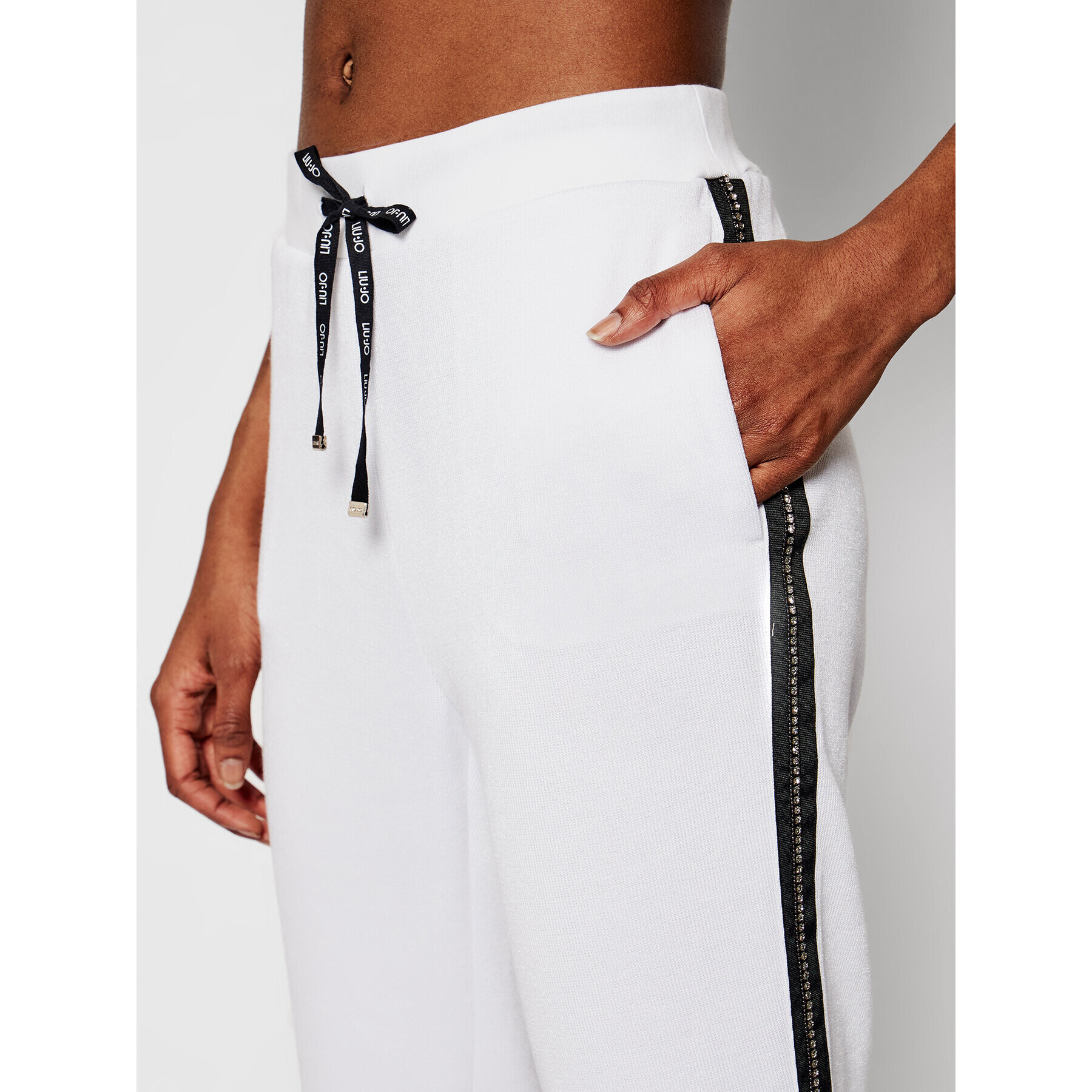 Liu Jo Sport Pantaloni trening TA1089 J6178 Alb Regular Fit - Pled.ro