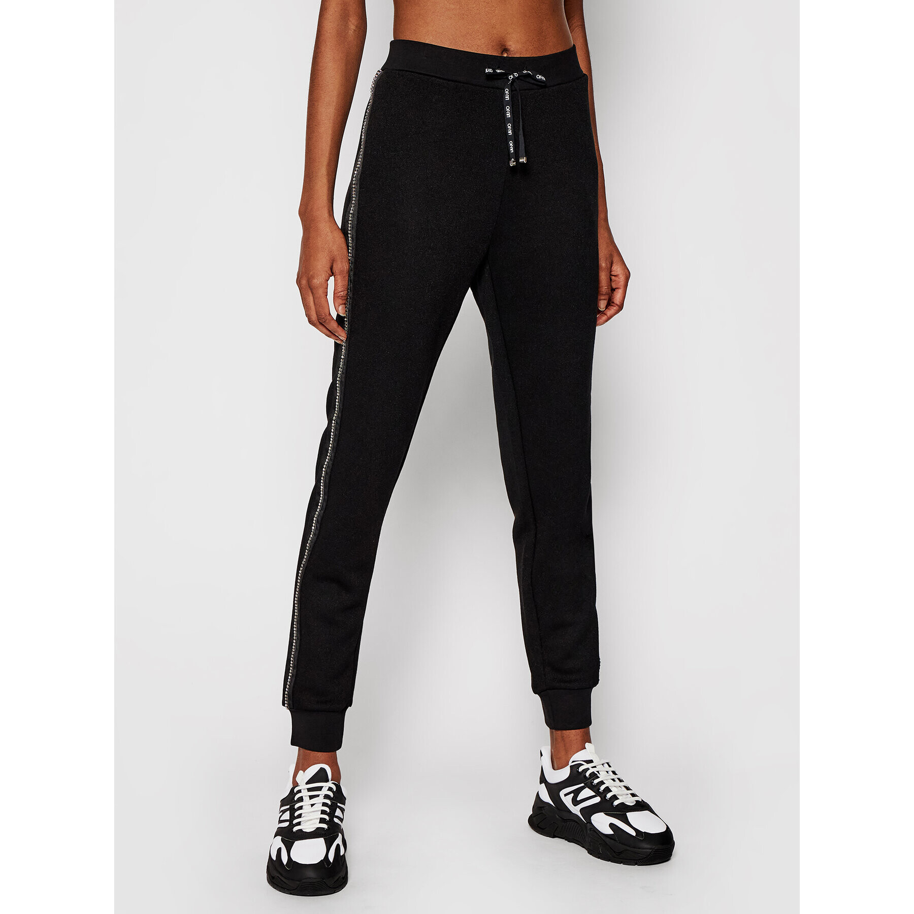 Liu Jo Sport Pantaloni trening TA1089 J6178 Negru Regular Fit - Pled.ro