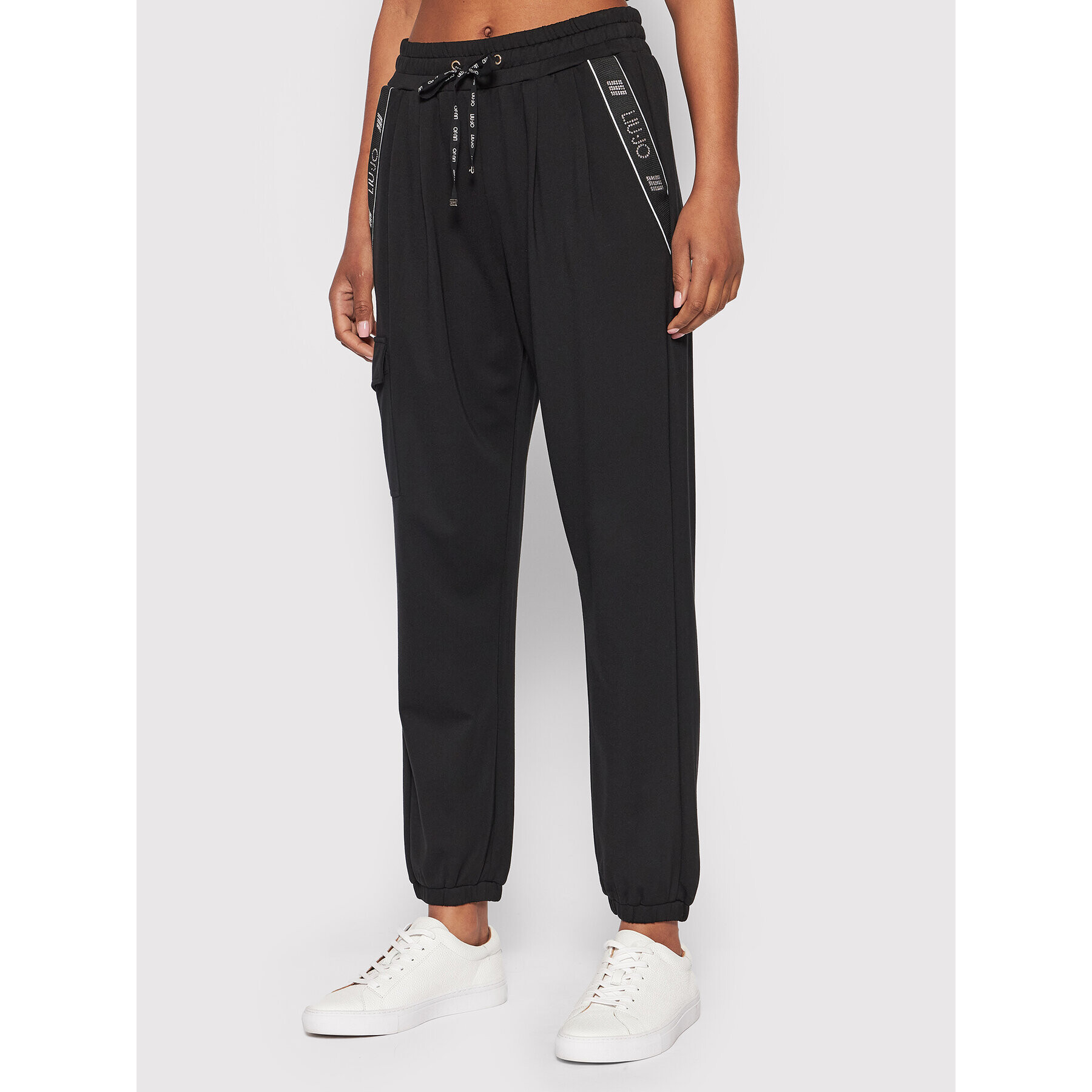 Liu Jo Sport Pantaloni trening TA2177 J5942 Negru Regular Fit - Pled.ro