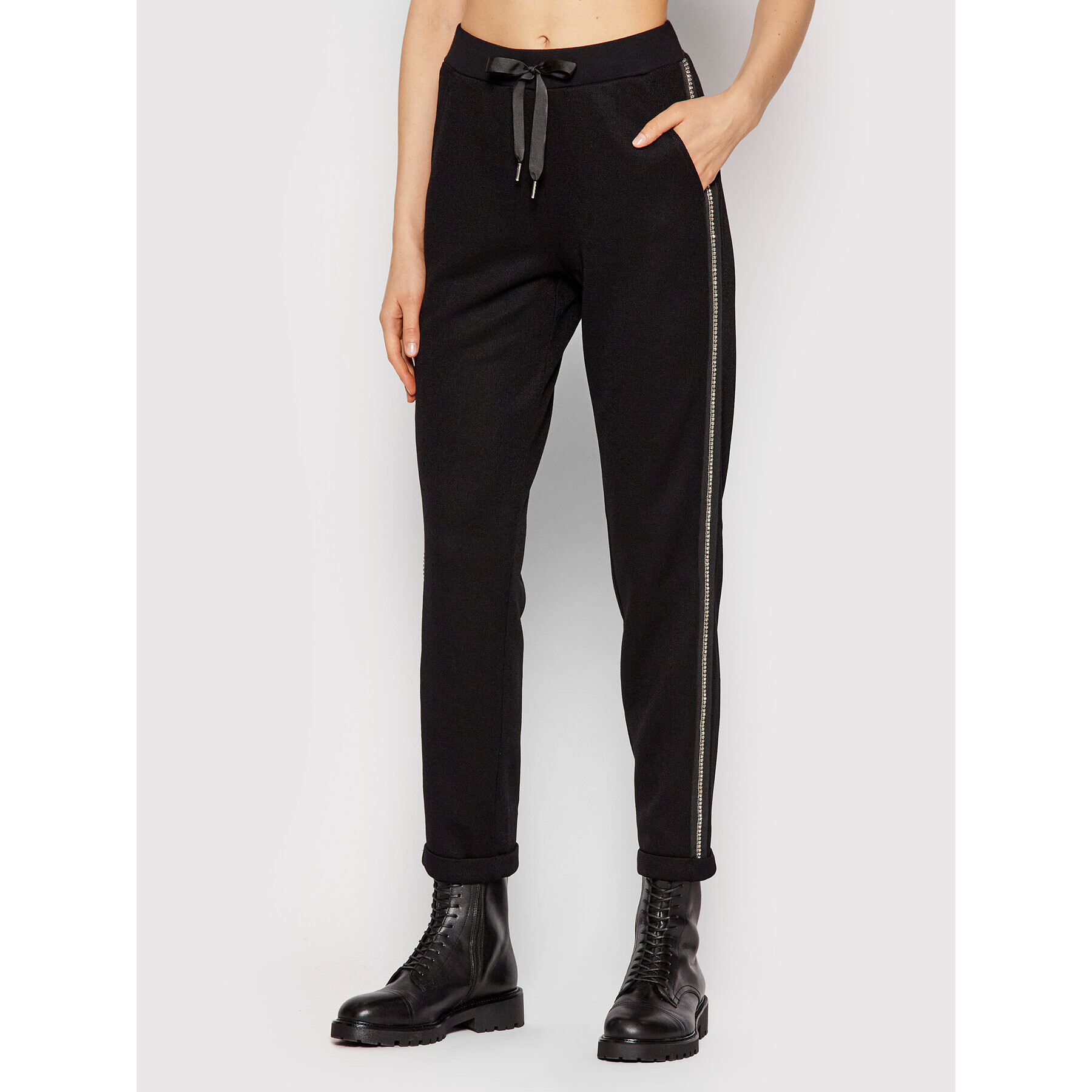 Liu Jo Sport Pantaloni trening TA2202 J6178 Negru Regular Fit - Pled.ro