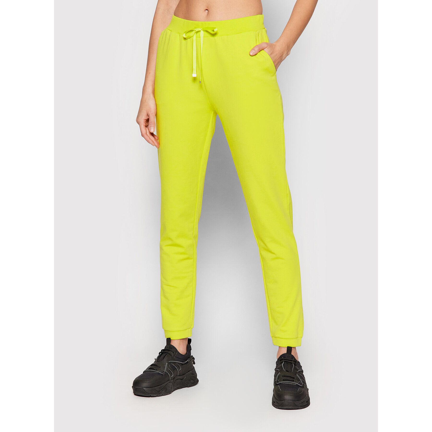 Liu Jo Sport Pantaloni trening TA2253 F0090 Galben Regular Fit - Pled.ro