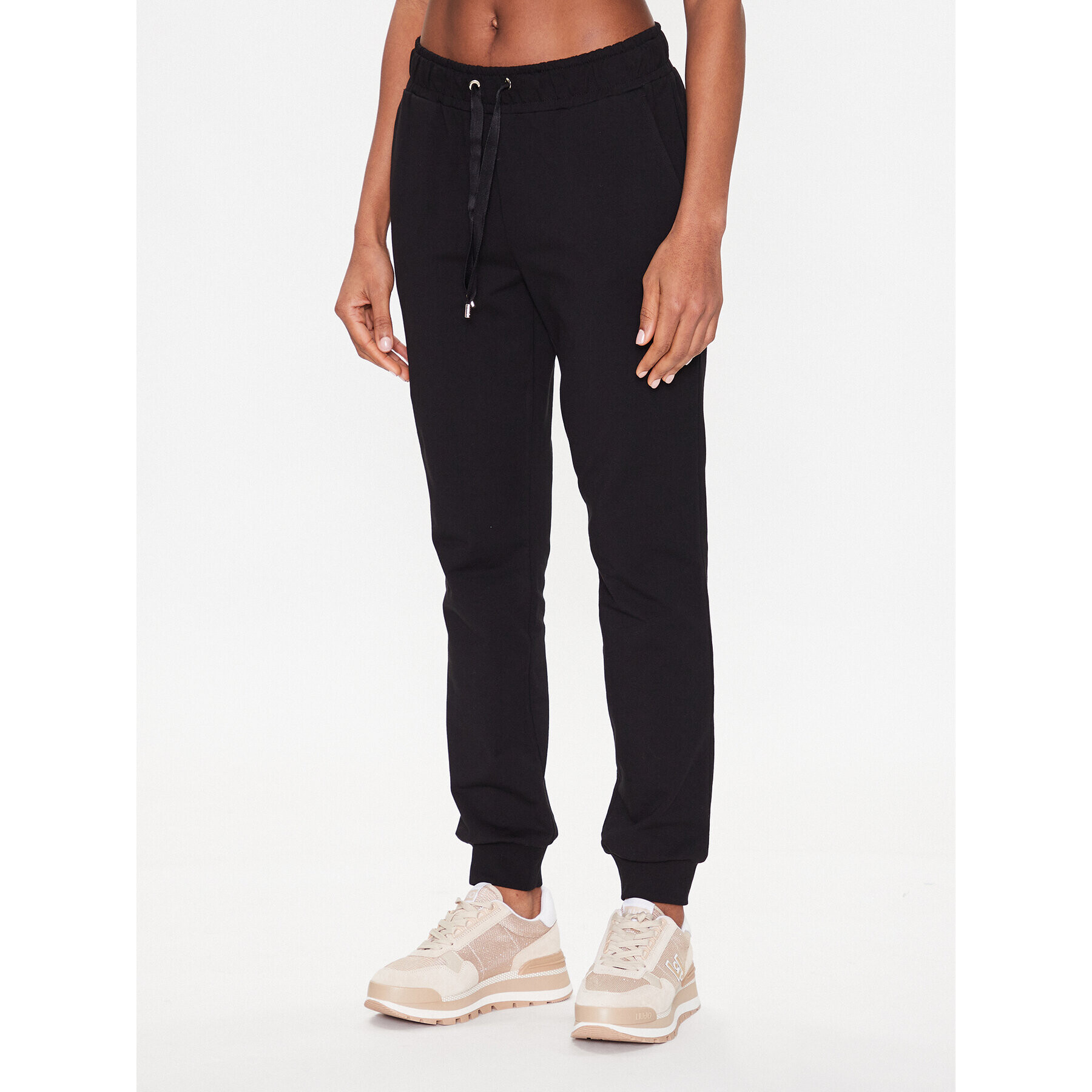 Liu Jo Sport Pantaloni trening TA3146 F0090 Negru Regular Fit - Pled.ro