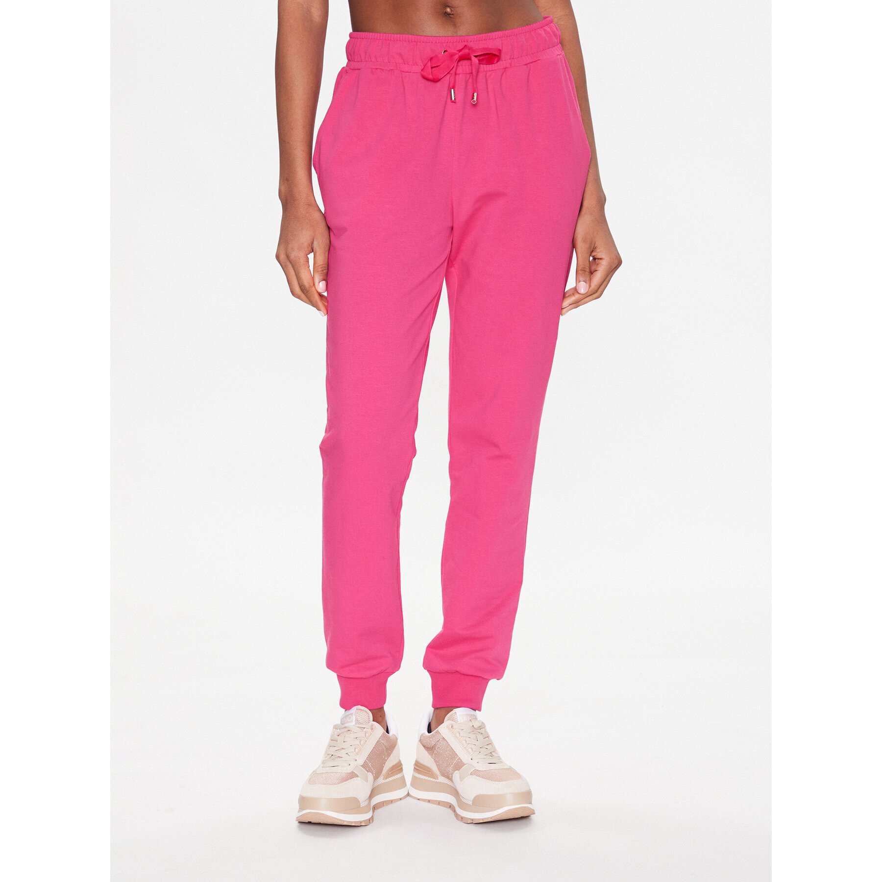 Liu Jo Sport Pantaloni trening TA3146 F0090 Roz Regular Fit - Pled.ro