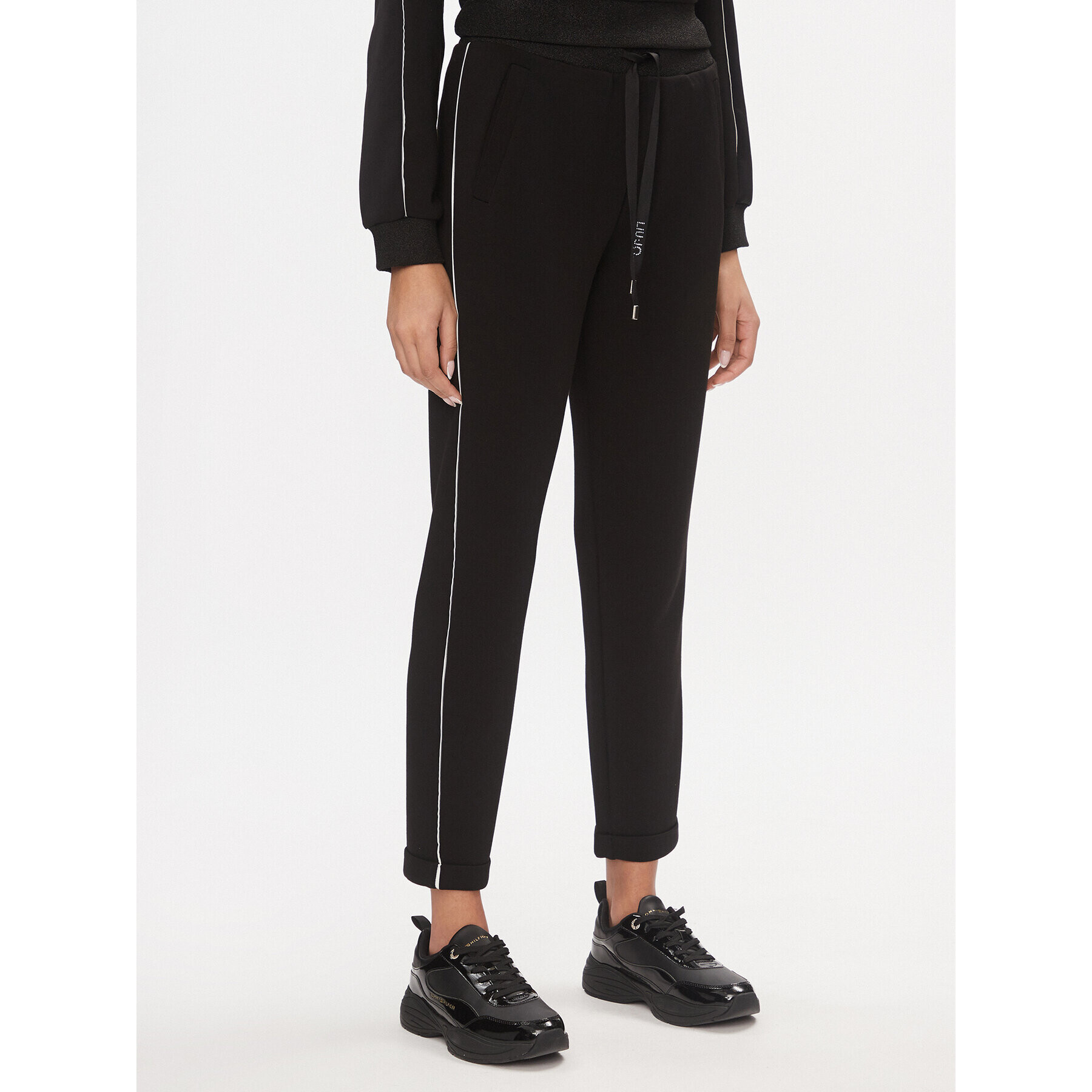 Liu Jo Sport Pantaloni trening TA4271 J4616 Negru Regular Fit - Pled.ro