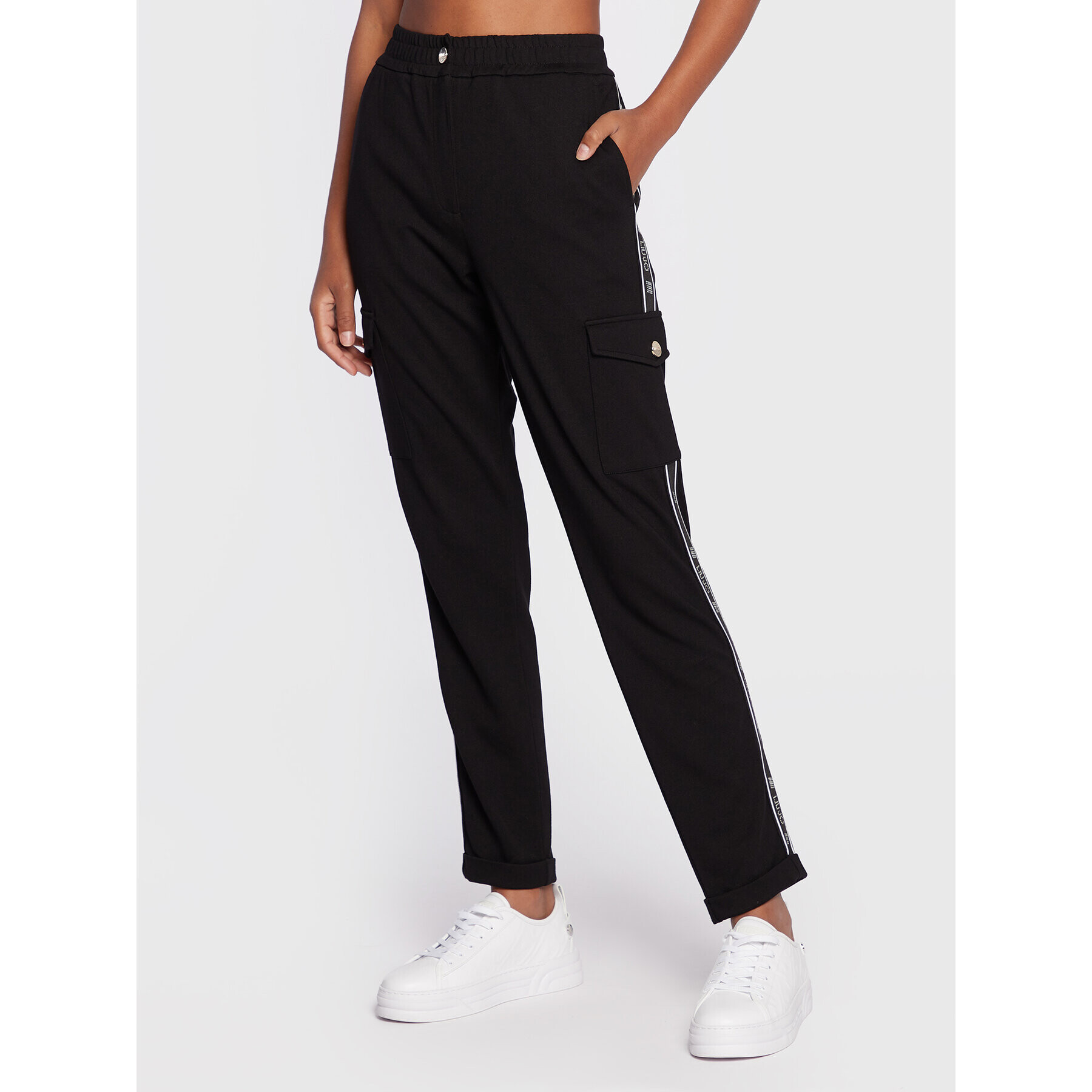 Liu Jo Sport Pantaloni trening TF2047 J6490 Negru Regular Fit - Pled.ro