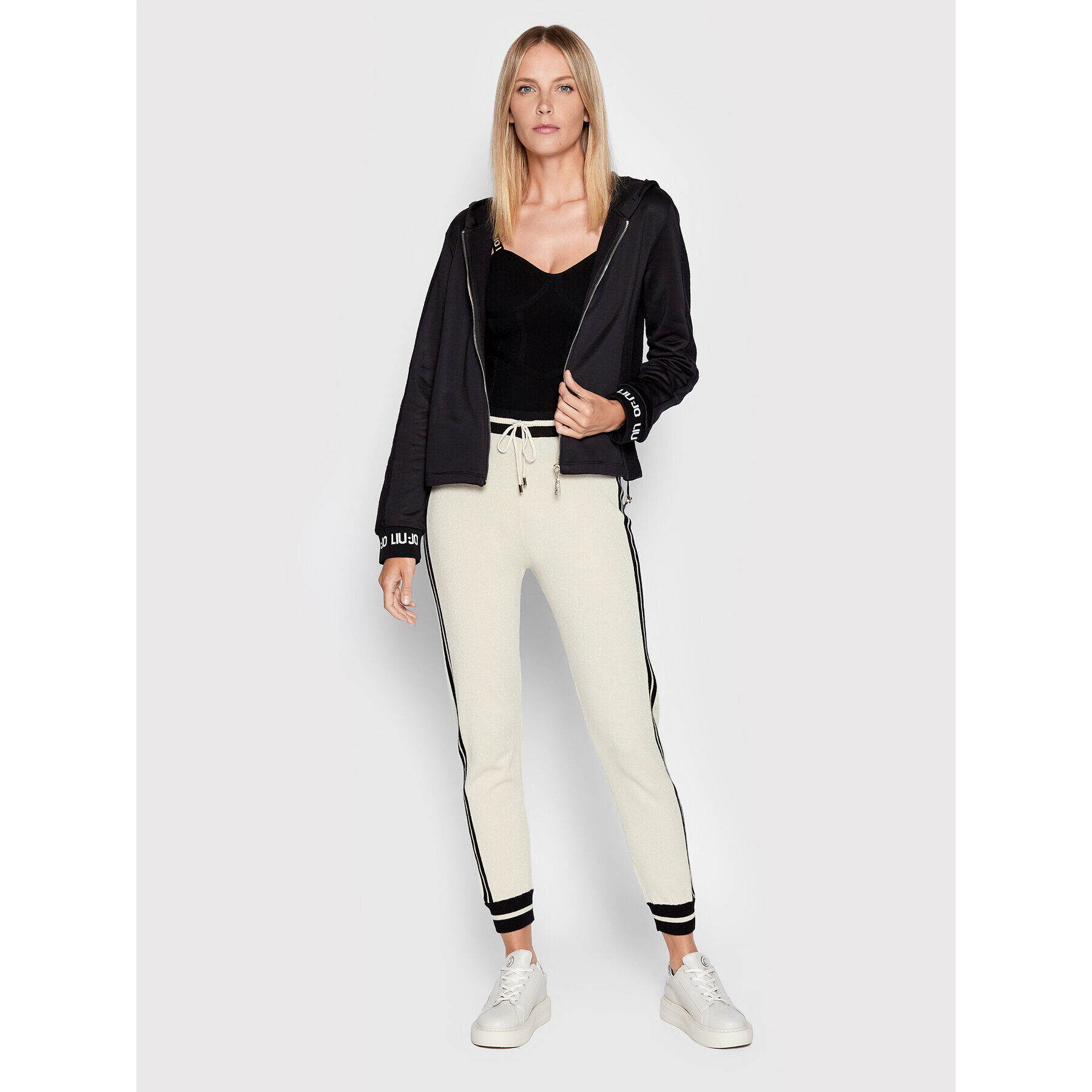 Liu Jo Sport Pantaloni tricotați TF2051 MS75L Bej Regular Fit - Pled.ro