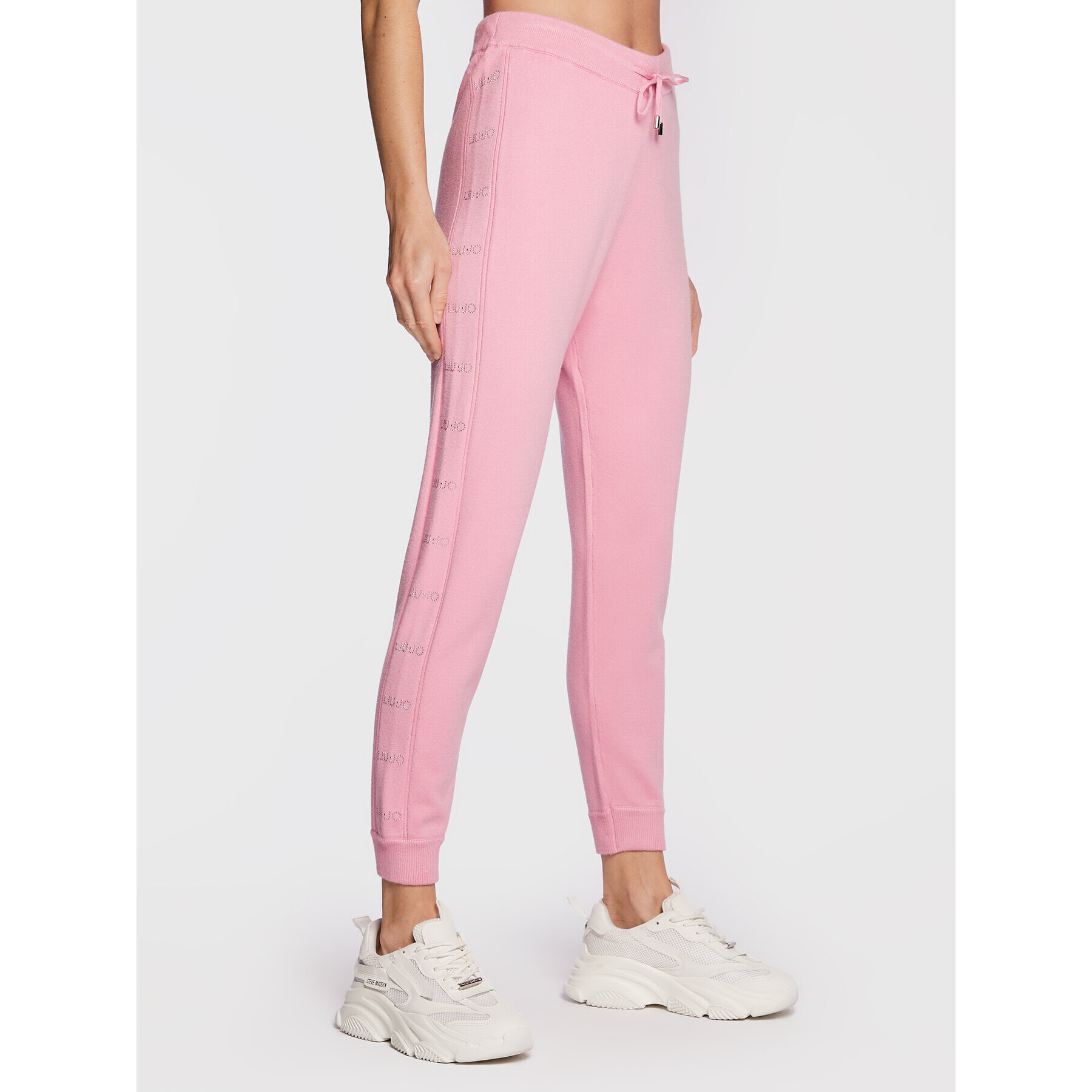 Liu Jo Sport Pantaloni tricotați TF2106 MA63M Roz Regular Fit - Pled.ro