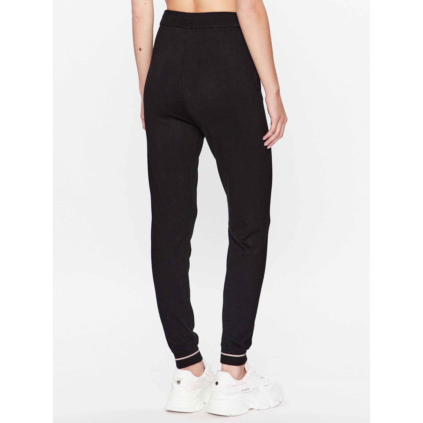 Liu Jo Sport Pantaloni tricotați TF3205 MS49I Negru Regular Fit - Pled.ro