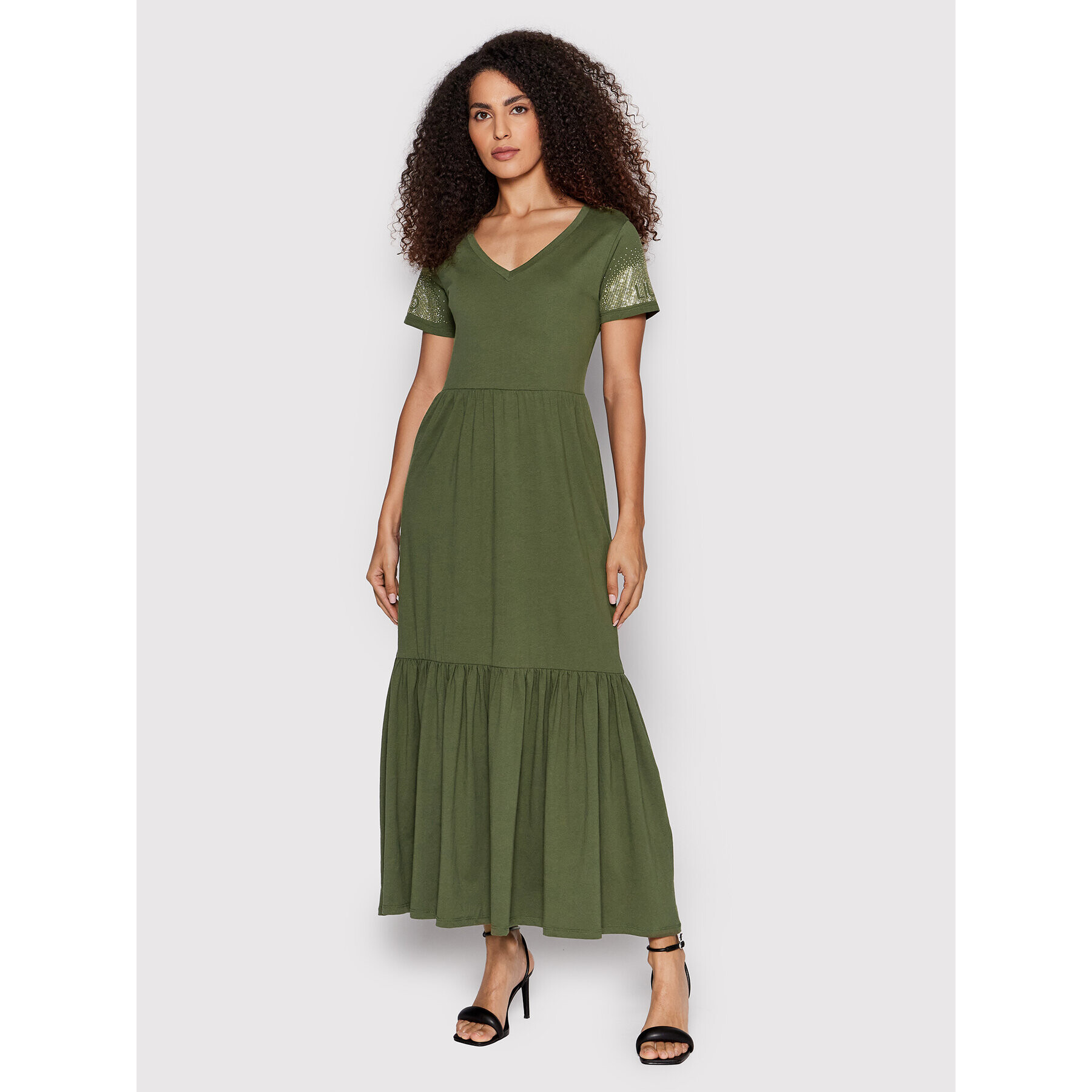 Liu Jo Sport Rochie de zi TA2092 J6040 Verde Regular Fit - Pled.ro