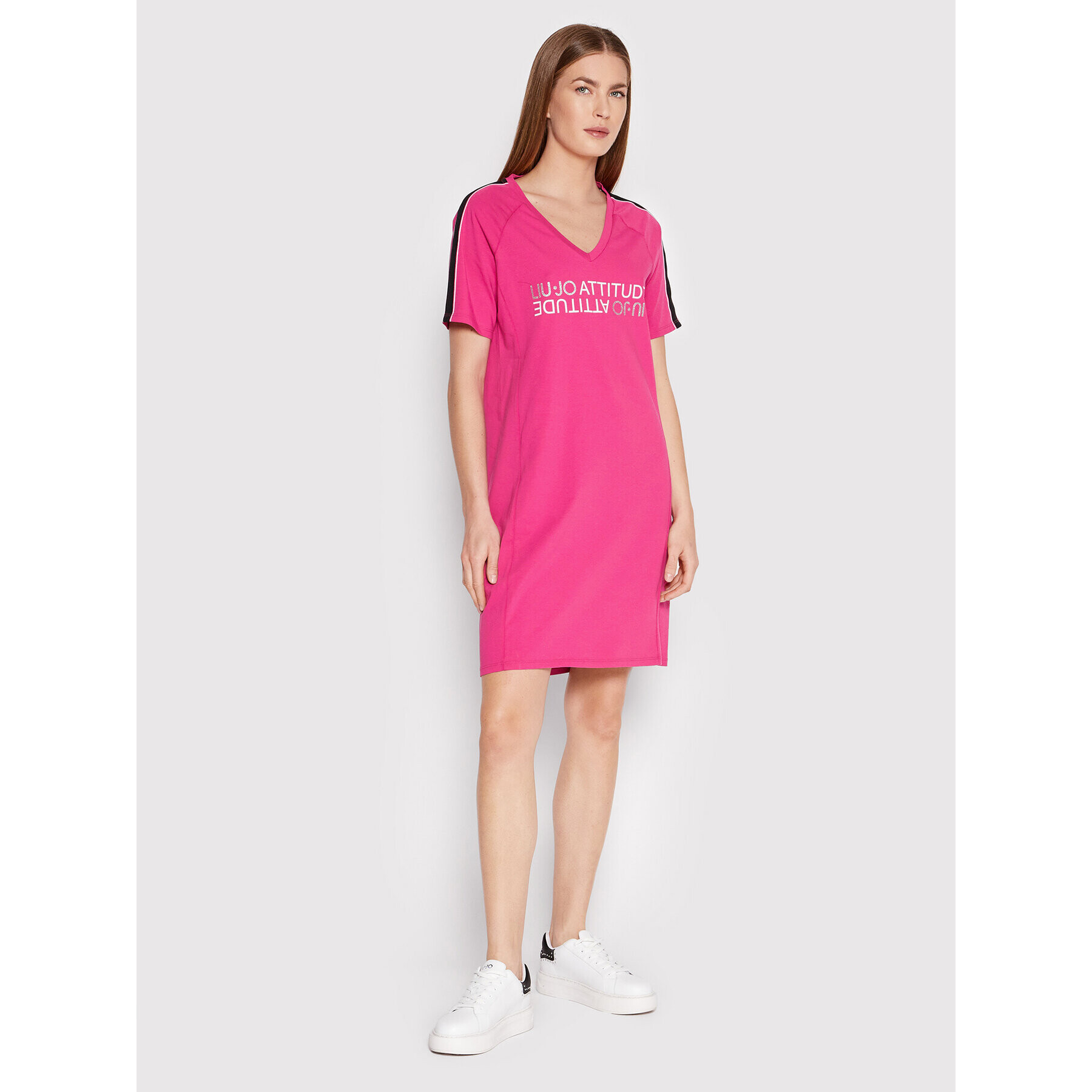 Liu Jo Sport Rochie de zi TA2228 J0088 Roz Relaxed Fit - Pled.ro