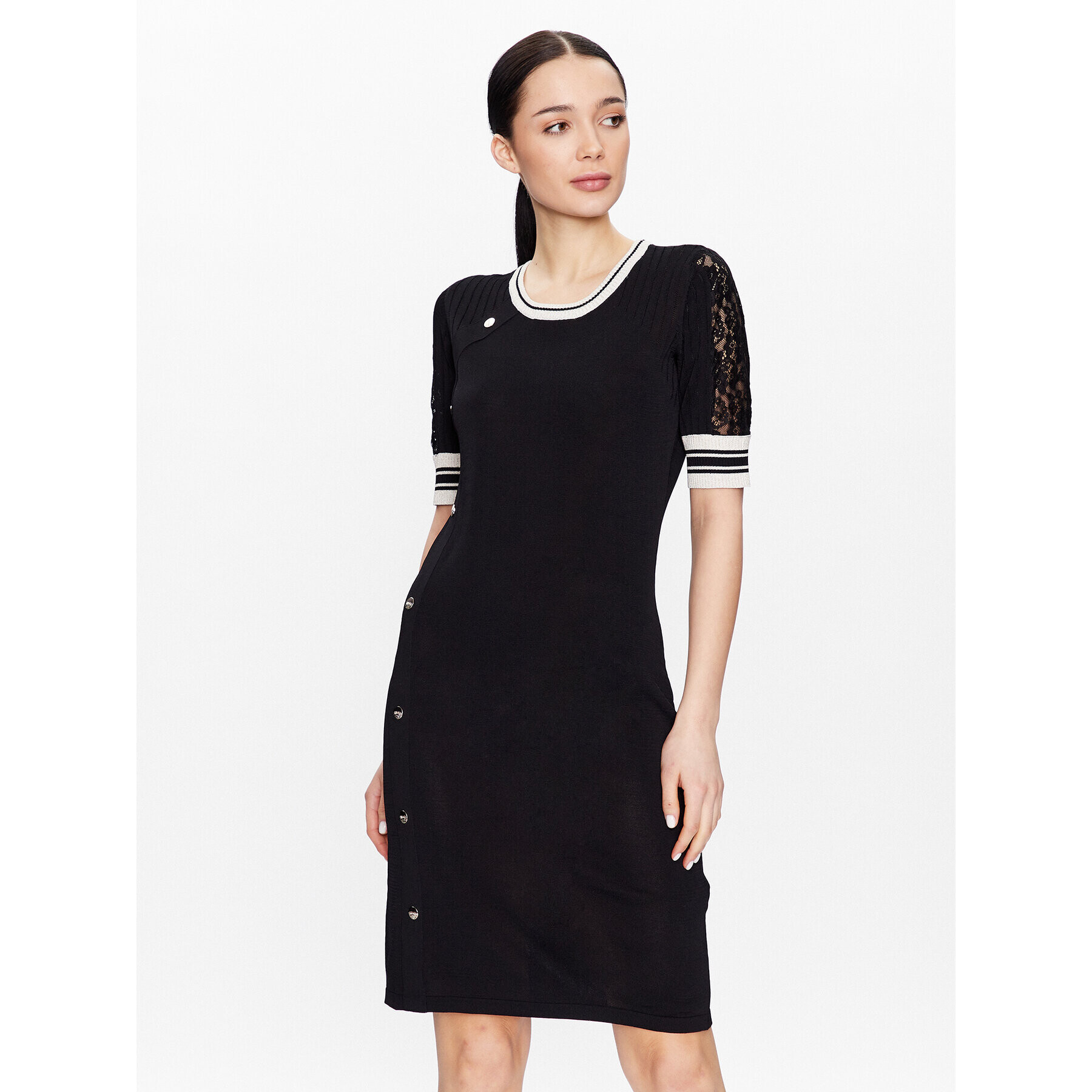 Liu Jo Sport Rochie tricotată TA3003 MS36L Negru Slim Fit - Pled.ro