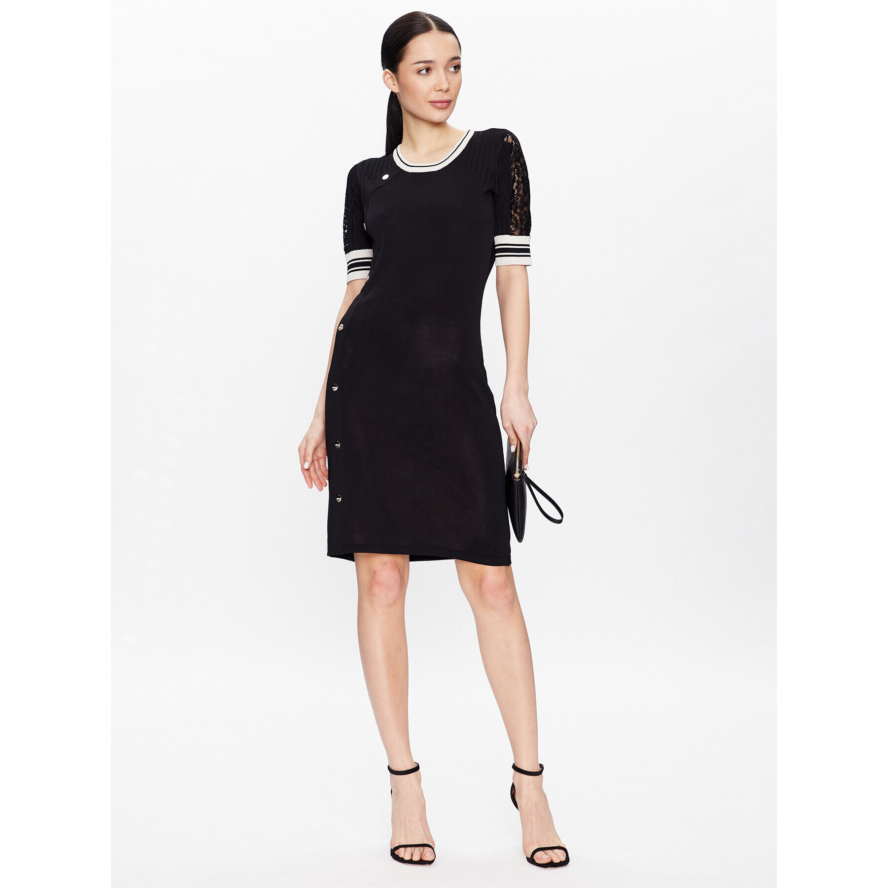 Liu Jo Sport Rochie tricotată TA3003 MS36L Negru Slim Fit - Pled.ro