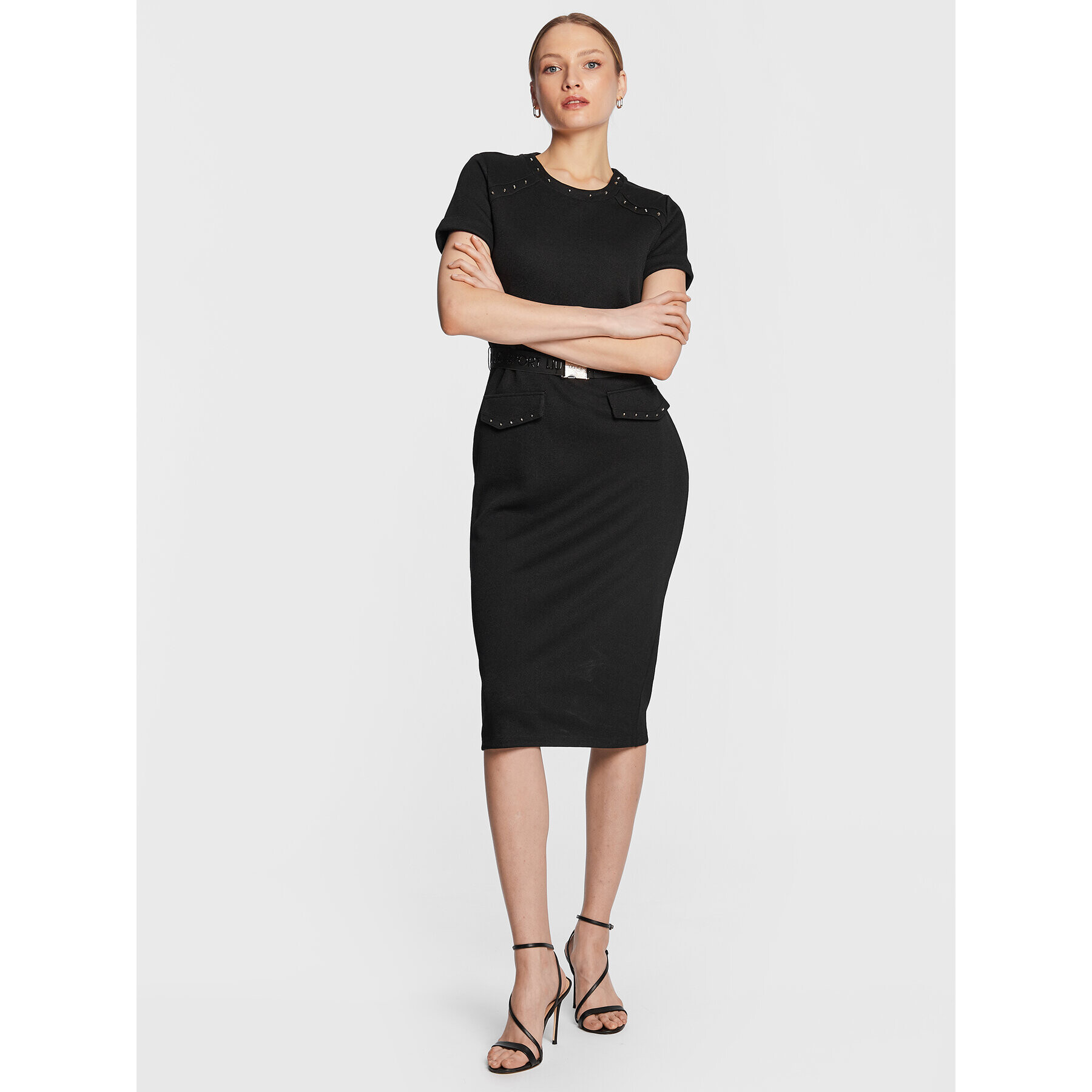 Liu Jo Sport Rochie tricotată TA3032 JS178 Negru Regular Fit - Pled.ro