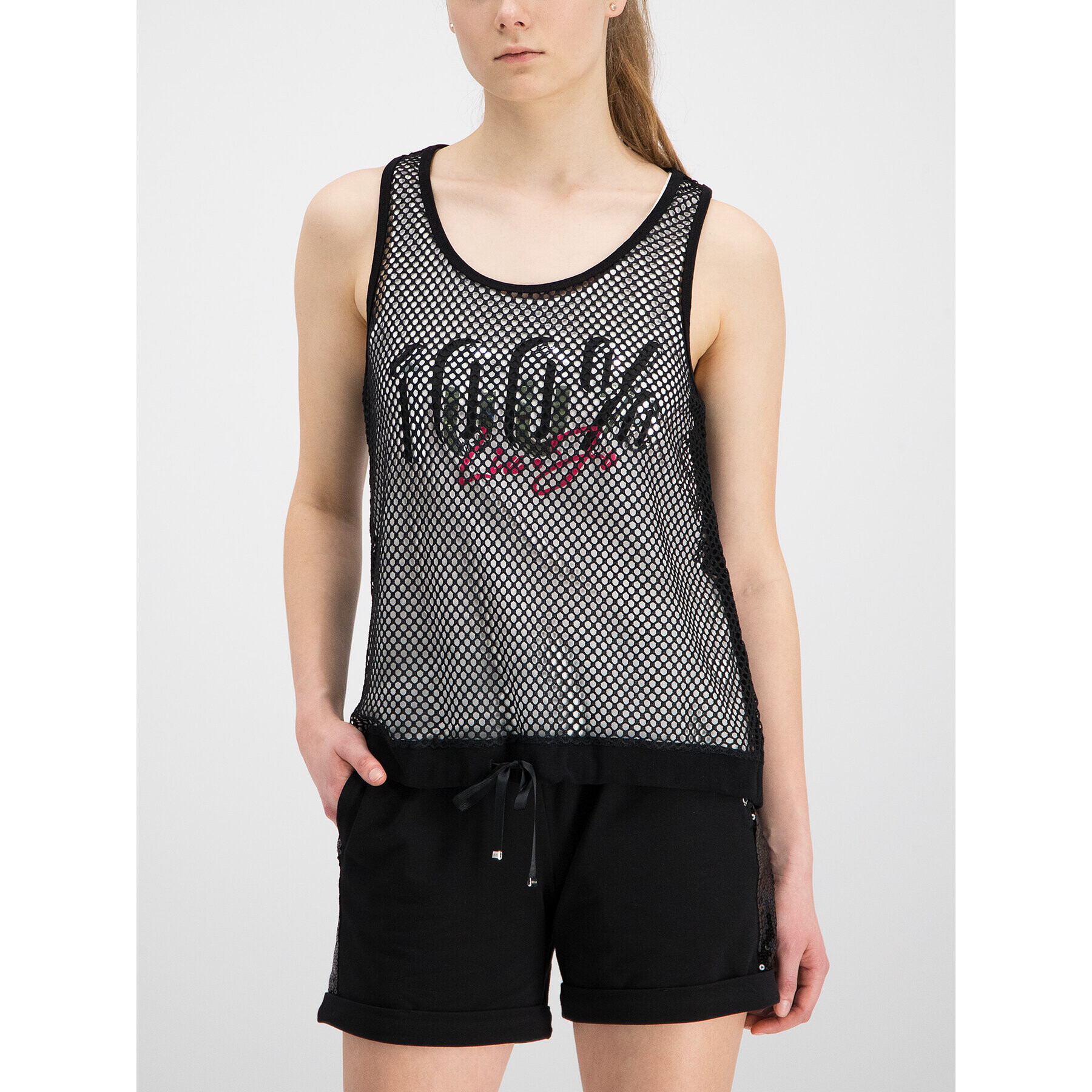 Liu Jo Sport Top T19149 J5693 Negru Regular Fit - Pled.ro