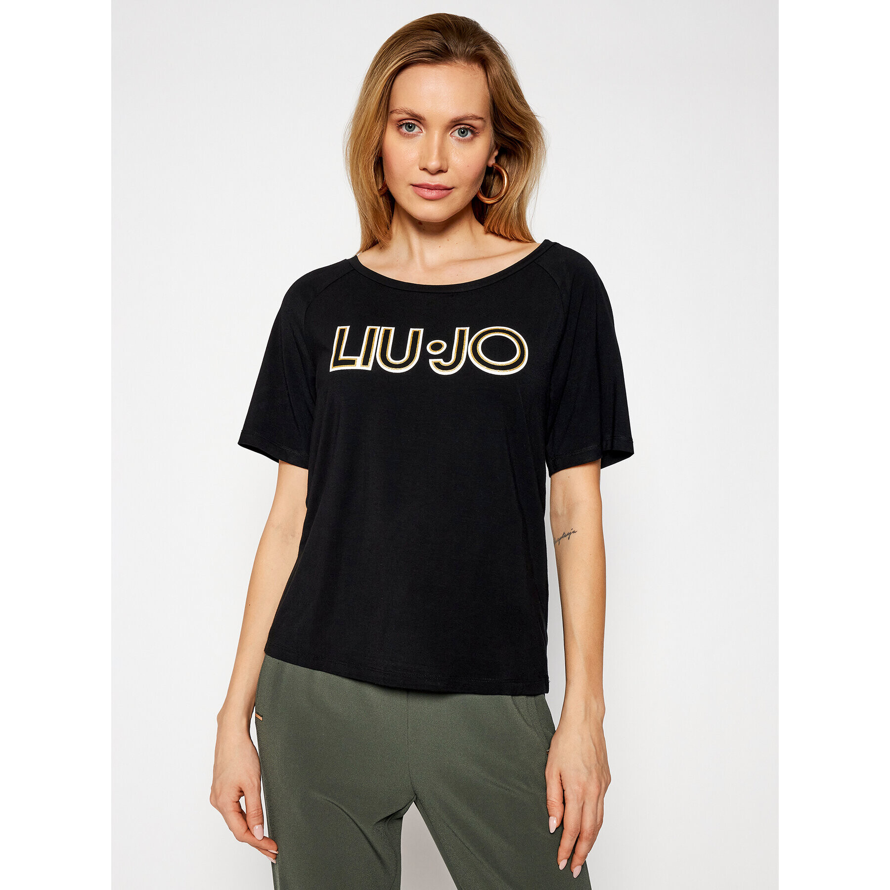 Liu Jo Sport Tricou TA1012 J7905 Negru Regular Fit - Pled.ro